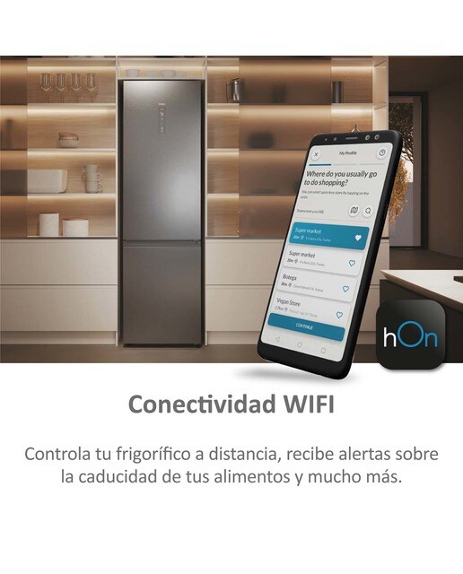 Frigorífico Combinado Haier 2D 60 Series 5 Pro HDPW5618DNPK No Frost, Wifi e de 185 cm - Prata Inox-7