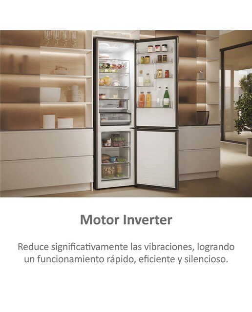 Frigorífico Combinado Haier 2D 60 Series 5 Pro HDPW5618DNPK No Frost, Wifi e de 185 cm - Prata Inox-9