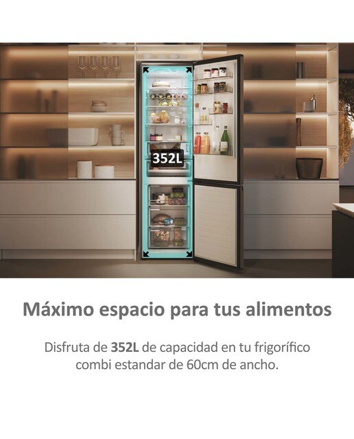 Frigorífico Combinado Haier 2D 60 Series 5 Pro HDPW5618DNPK No Frost, Wifi e de 185 cm - Prata Inox-12
