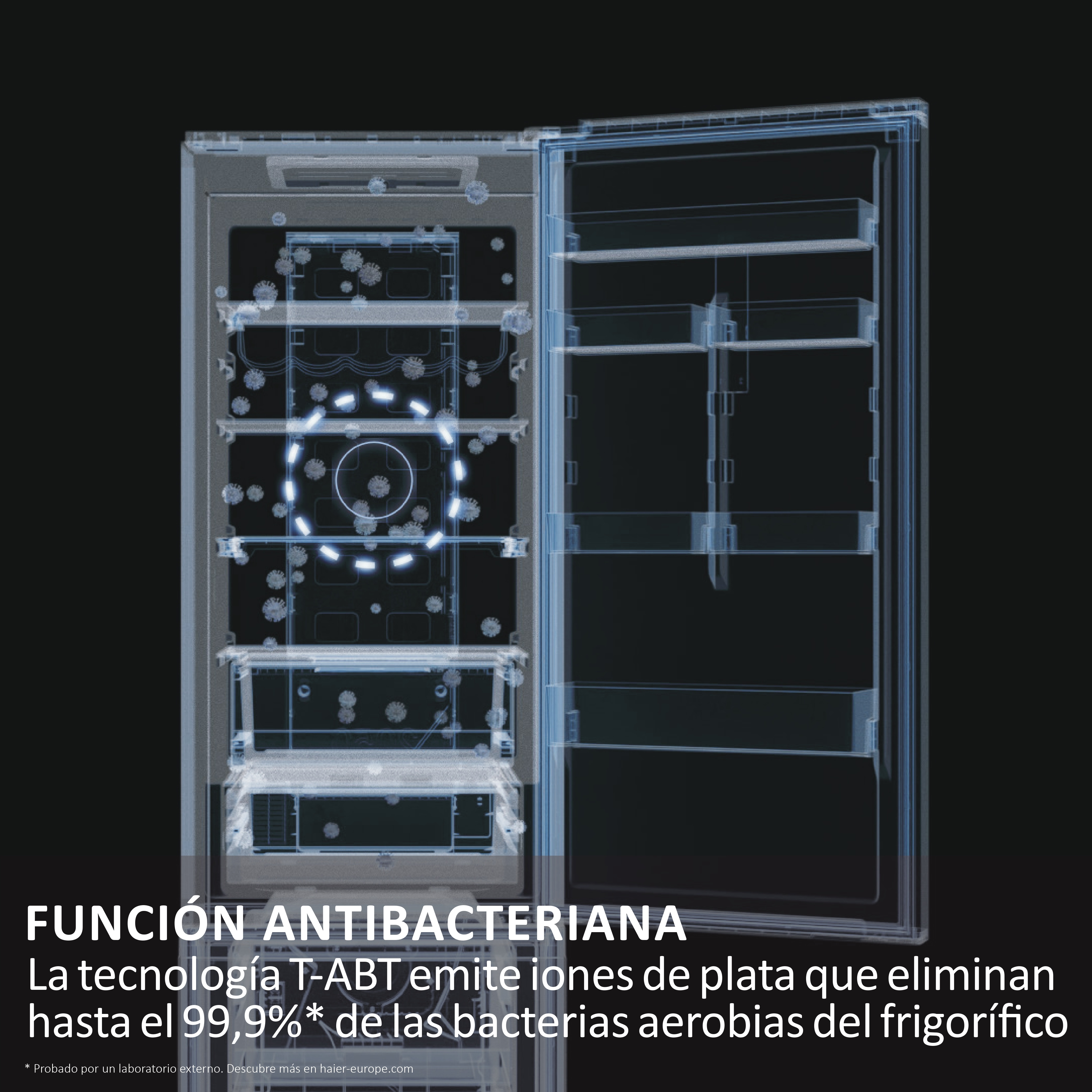 Frigorífico Combi Haier Total No Frost con WIFI 2D 60 Series 7 Pro - HDPW7620ANPK - Inox Inox-13