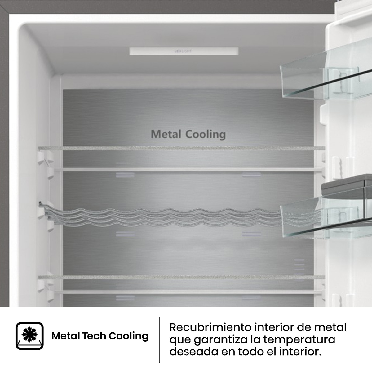 Frigorífico combi Hisense No Frost, WiFi - RB470N4SIA Inox-5