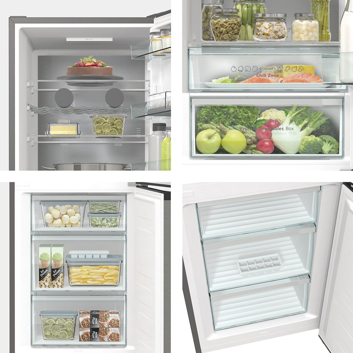 Frigorífico combi Hisense No Frost, WiFi - RB470N4SIA Inox-12