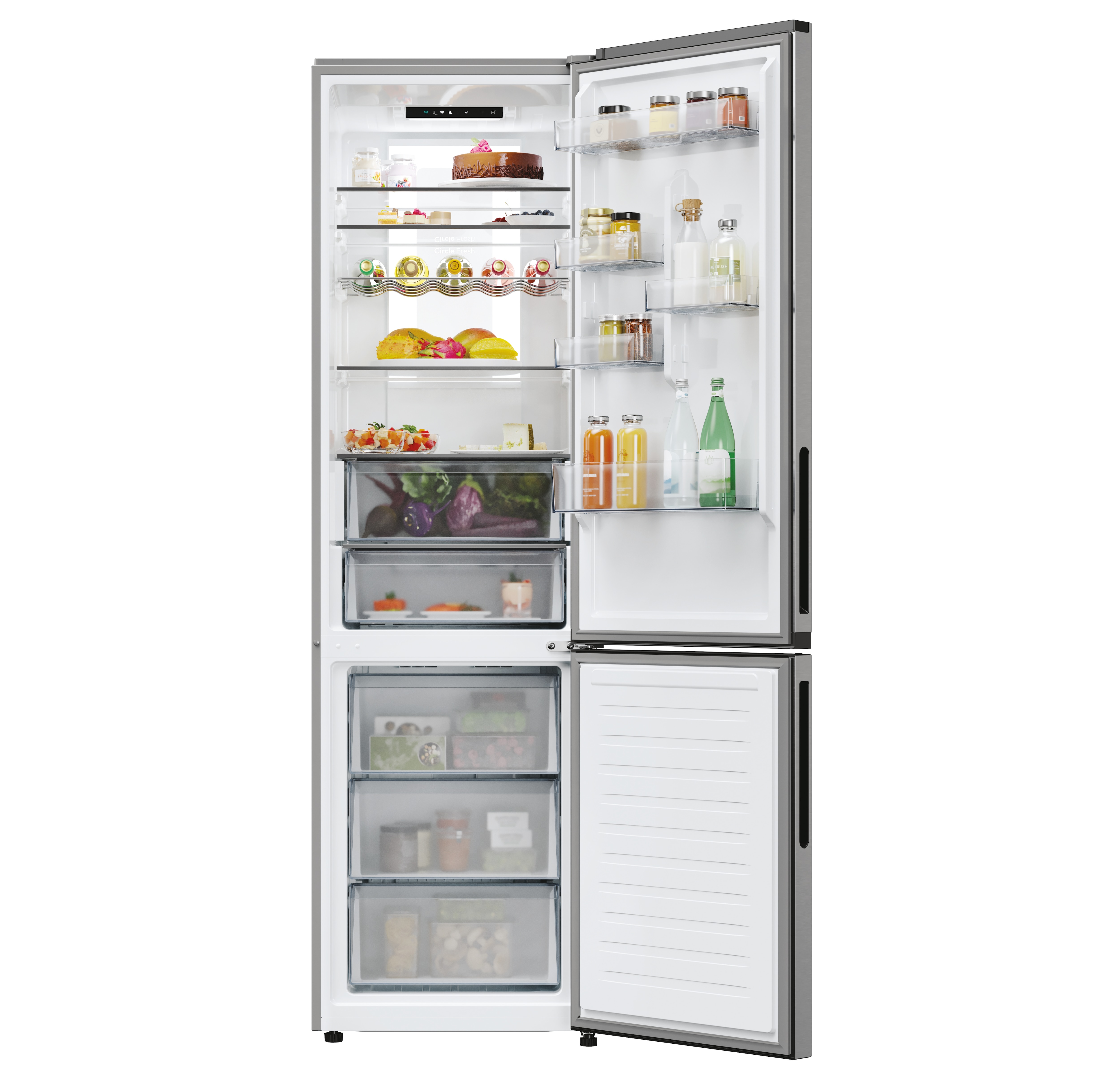 Frigorífico combi Candy Total No Frost Circle - CNCQ4T620CX 3