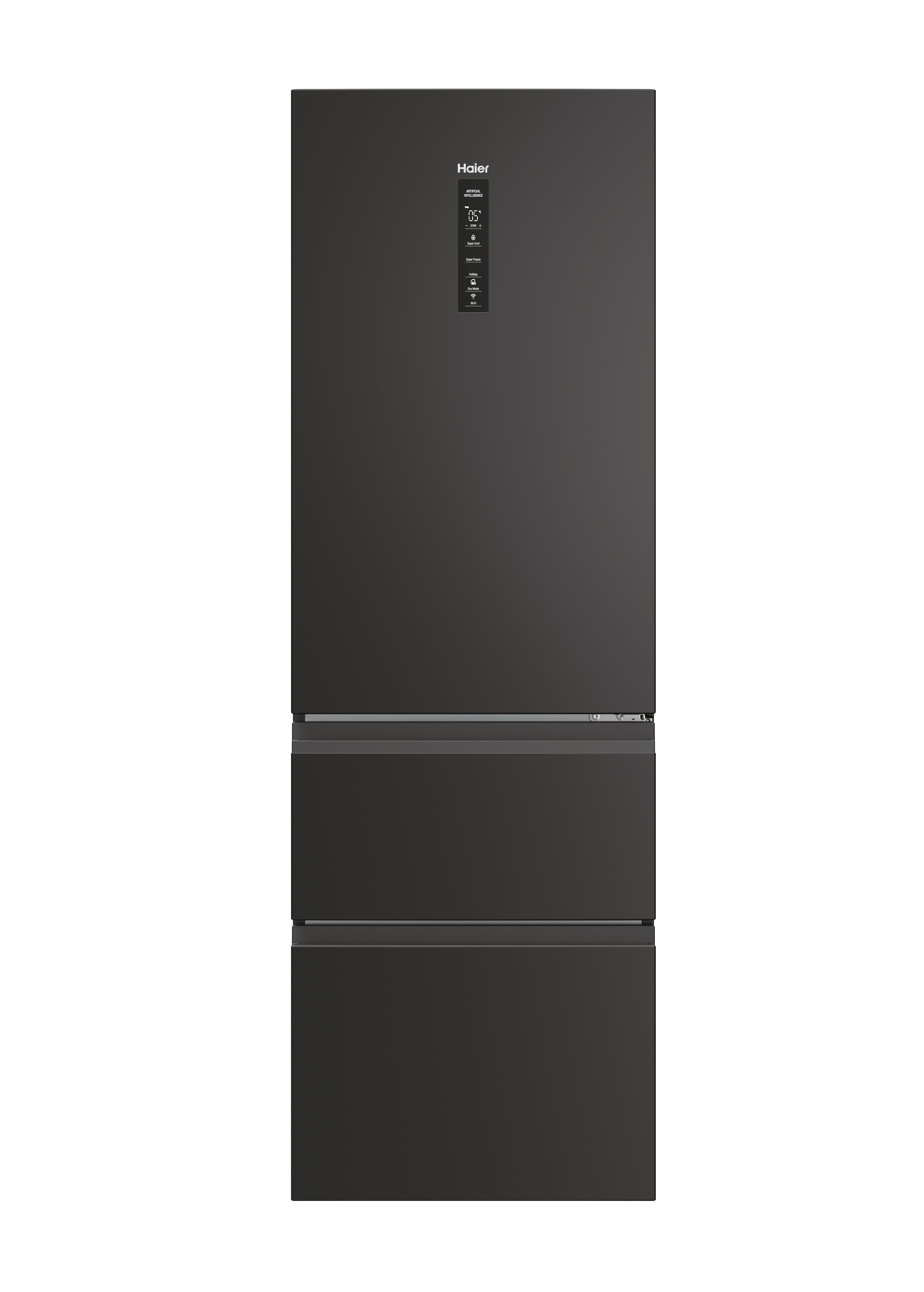 Frigorífico Combi Haier Total No Frost con WIFI 3D 60 Series 5 - HTW5618DNPT - Negro Negro-2