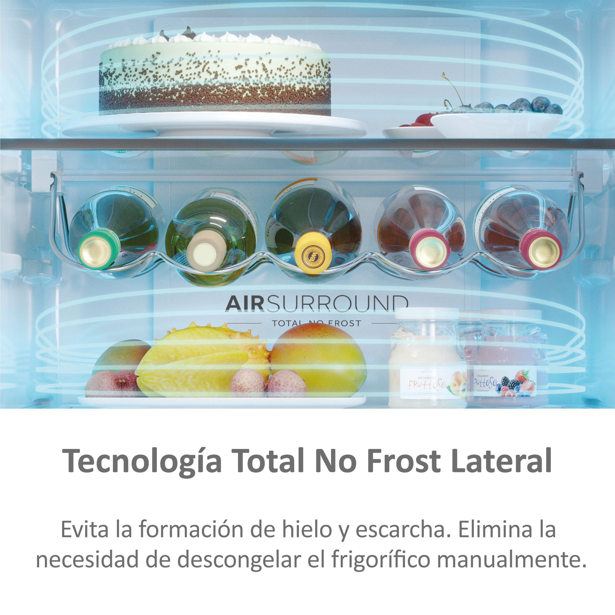 Frigorífico Combi Haier Total No Frost con WIFI 3D 60 Series 5 - HTW5618ENMG Inox-6