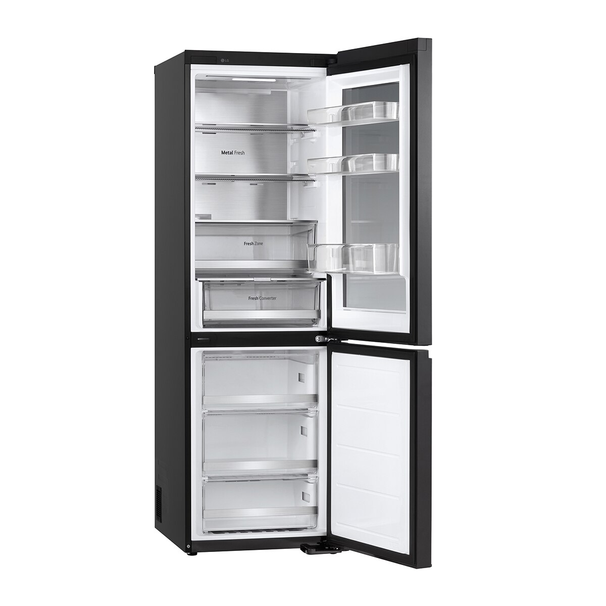 Frigorífico Combi LG No Frost, 186 cm, 352 l, InstaView, negro- GBG5160CEV Acero negro grafito-20