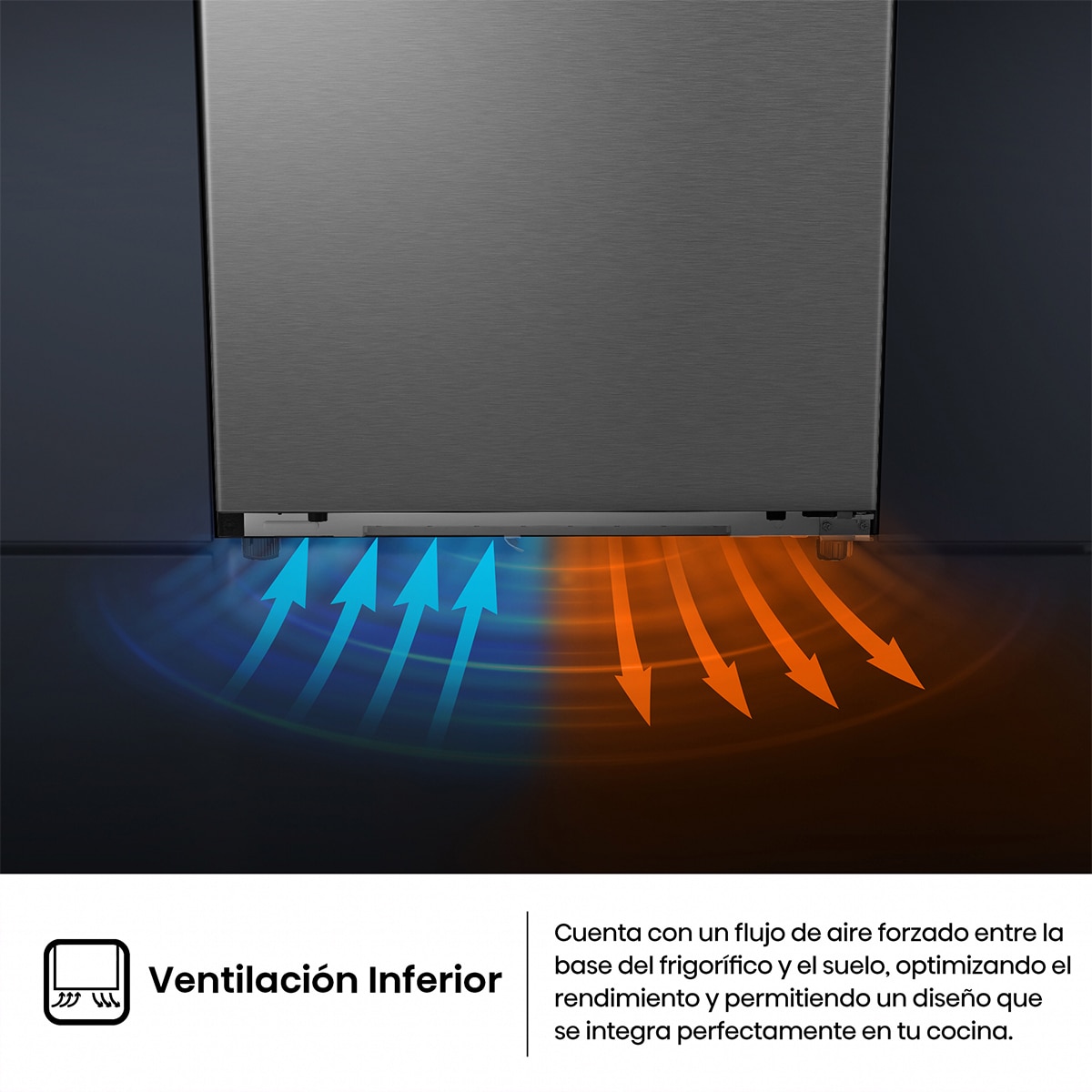 Frigorífico combi Hisense Total No Frost con tecnología Inverter - RB5P410SACC Inox-5