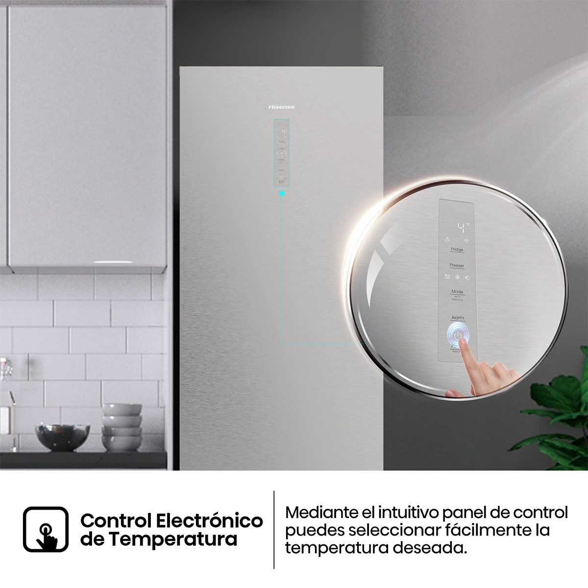 Frigorífico combi Hisense Total No Frost con tecnología Inverter - RB5P410SACC Inox-8