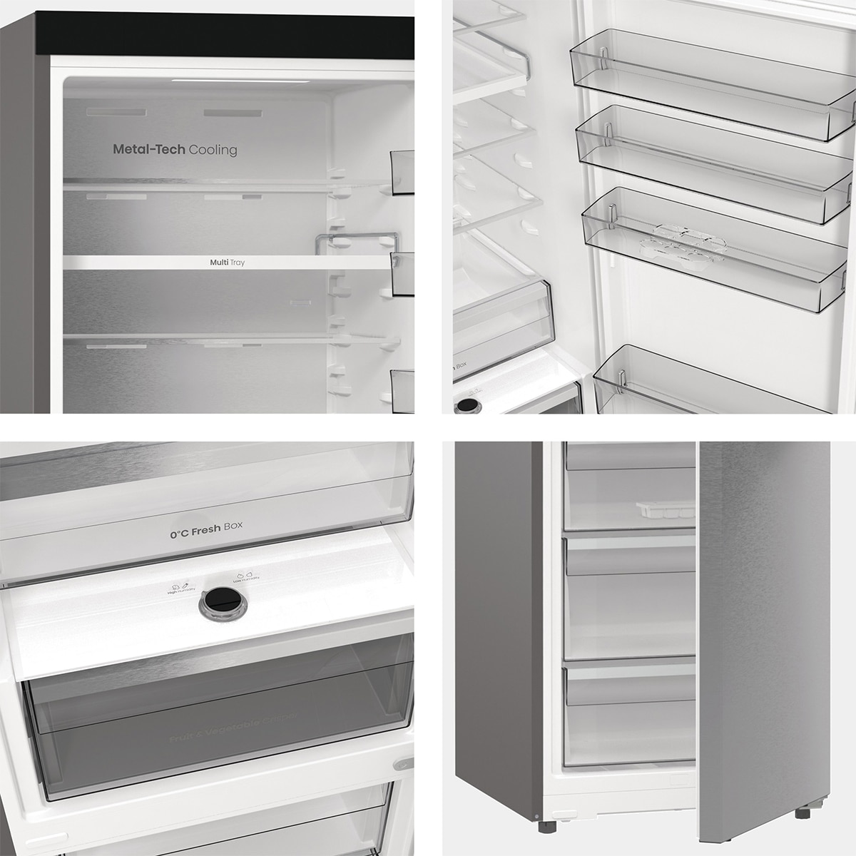 Frigorífico combi Hisense Total No Frost con tecnología Inverter - RB5P410SACC Inox-12