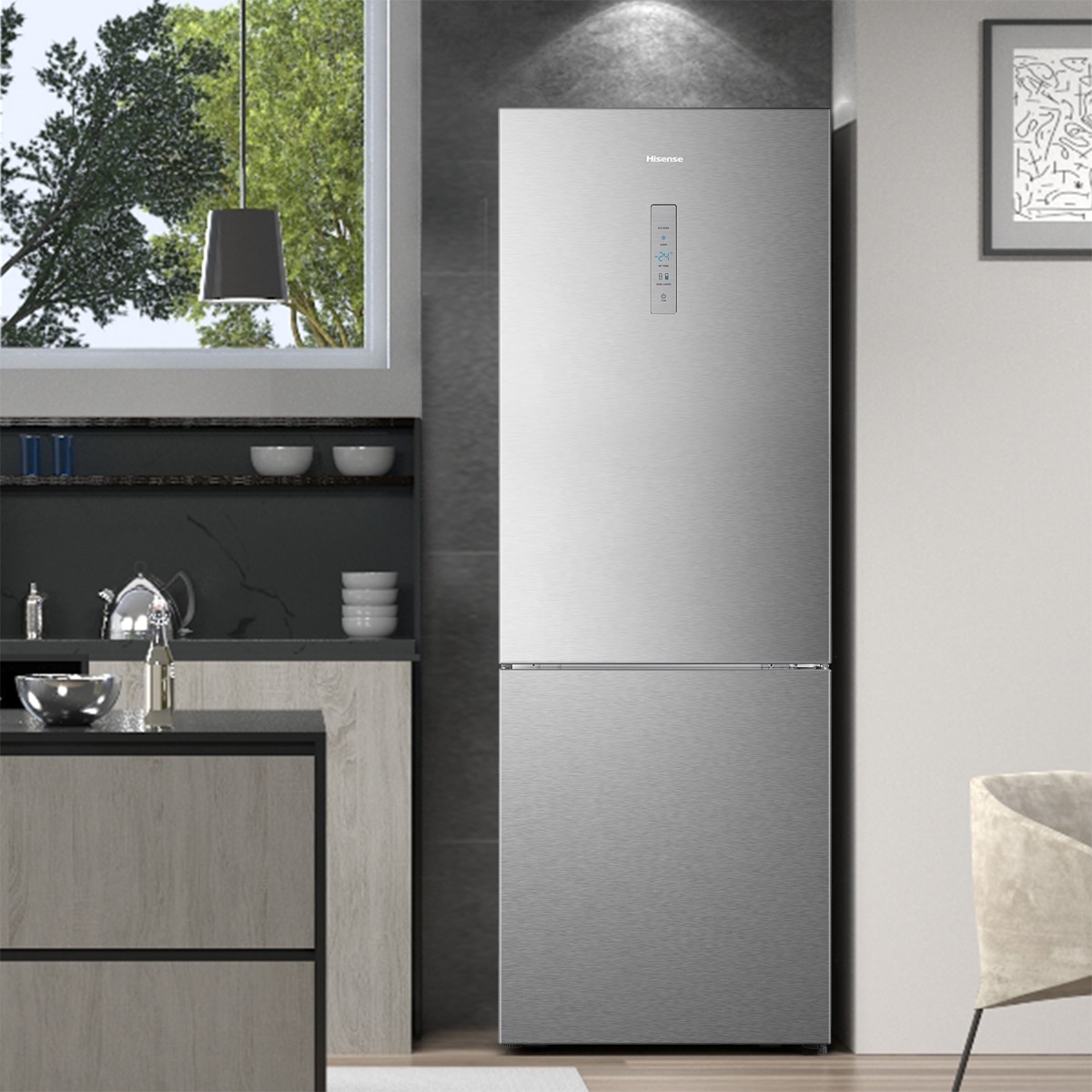 Frigorífico combi Hisense Total No Frost - RB645N4BIC - Inox Inox-14