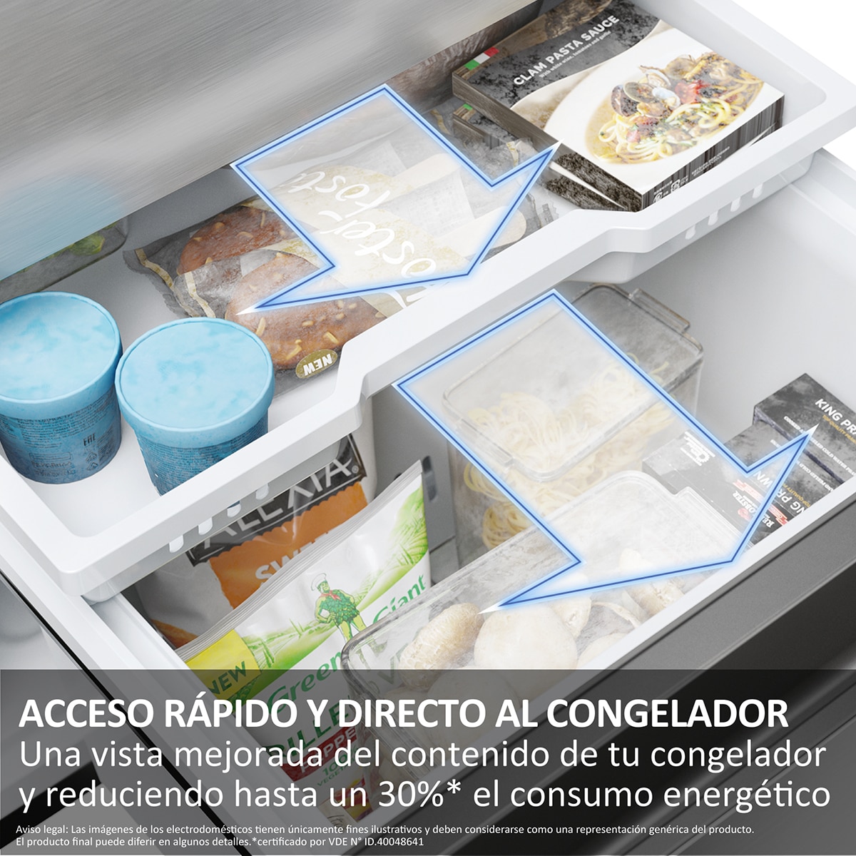 Frigorífico combi Haier, Wifi, Total No Frost, 70 cm de ancho 3D 70 Series 7 - HTW7720BNMM Inox Platino-10
