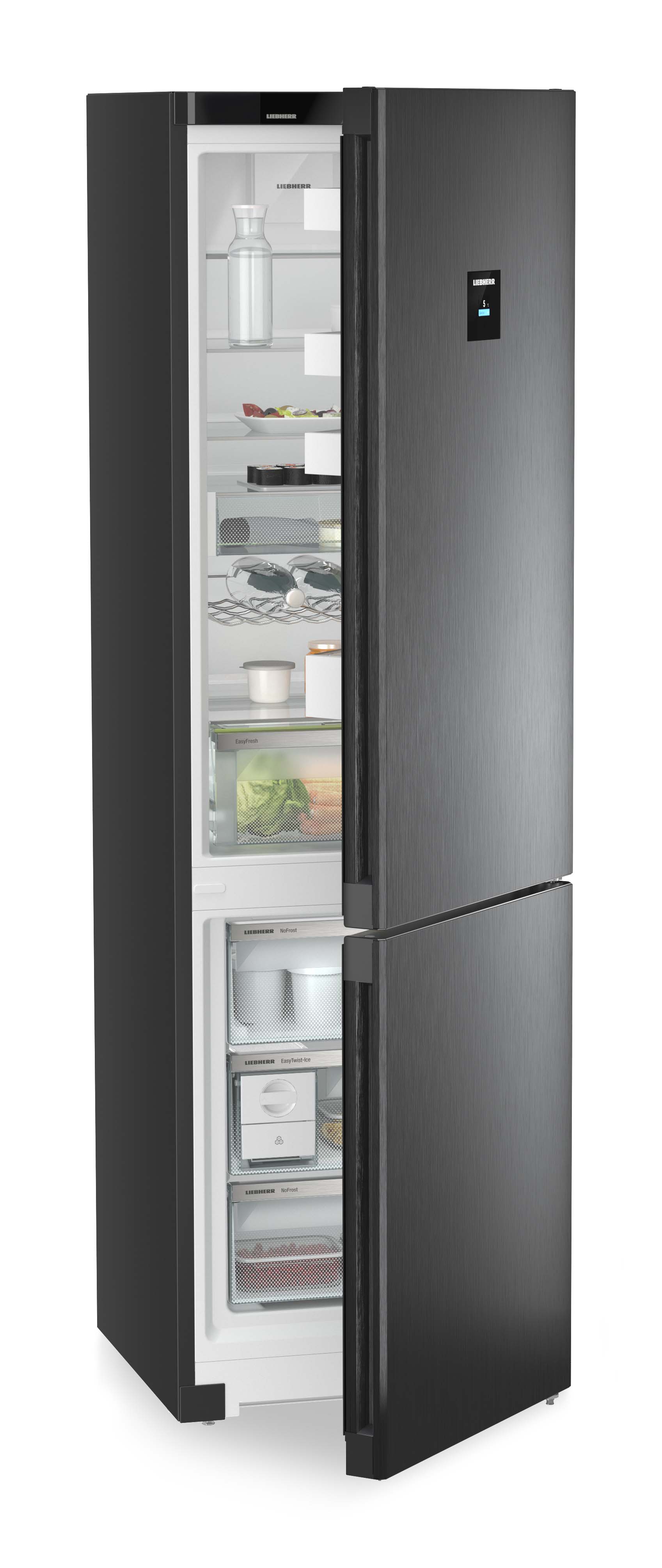 Frigorífico combi Liebherr con EasyFresh y NoFrost - CNbdc 573i Acero negro-4