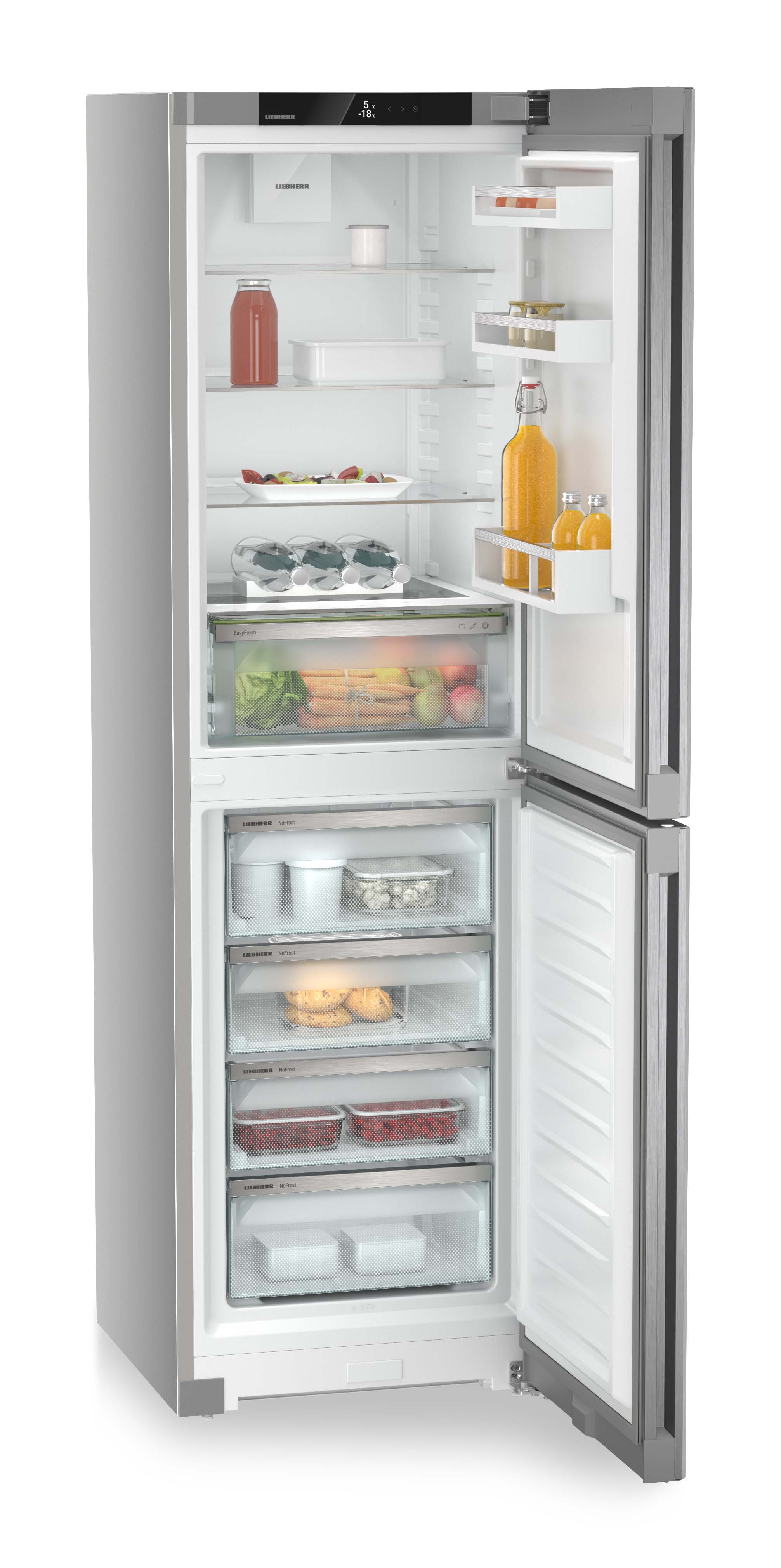 Frigorifíco Combinado Liebherr CNsfd 5704 com EasyFresh e NoFrost de 201,5 cm - Inox Inox-5