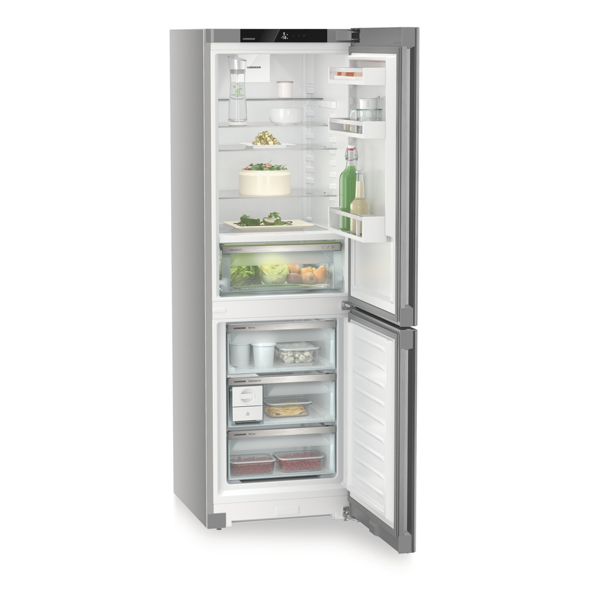 Frigorífico Combi Liebherr, No Frost, Dual Cooling SteelFinish - CBNsfc 5223 Steelfinish-6