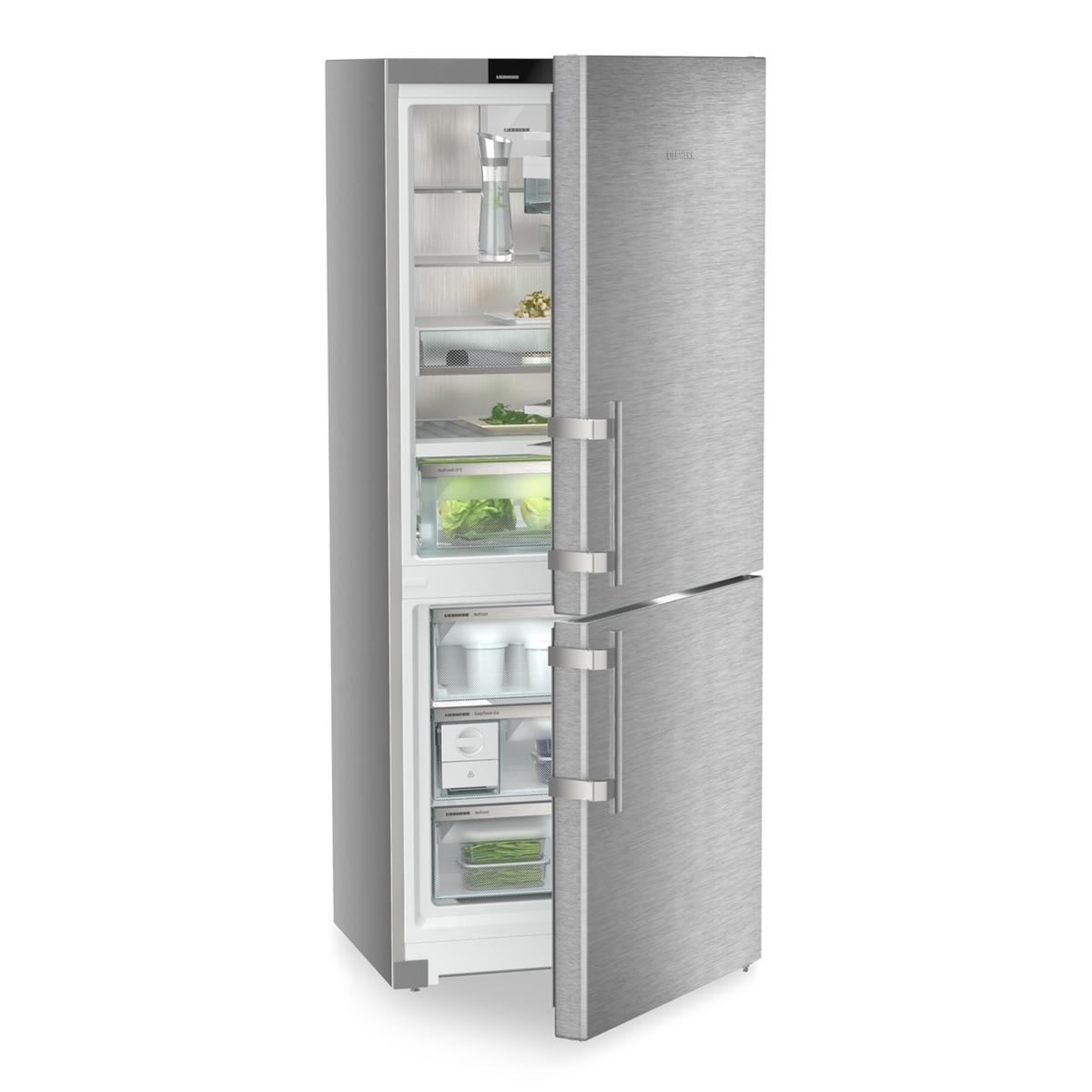 Frigorífico combi Liebherr con EasyFresh y Total NoFrost -CBNsdc765i Inox-4