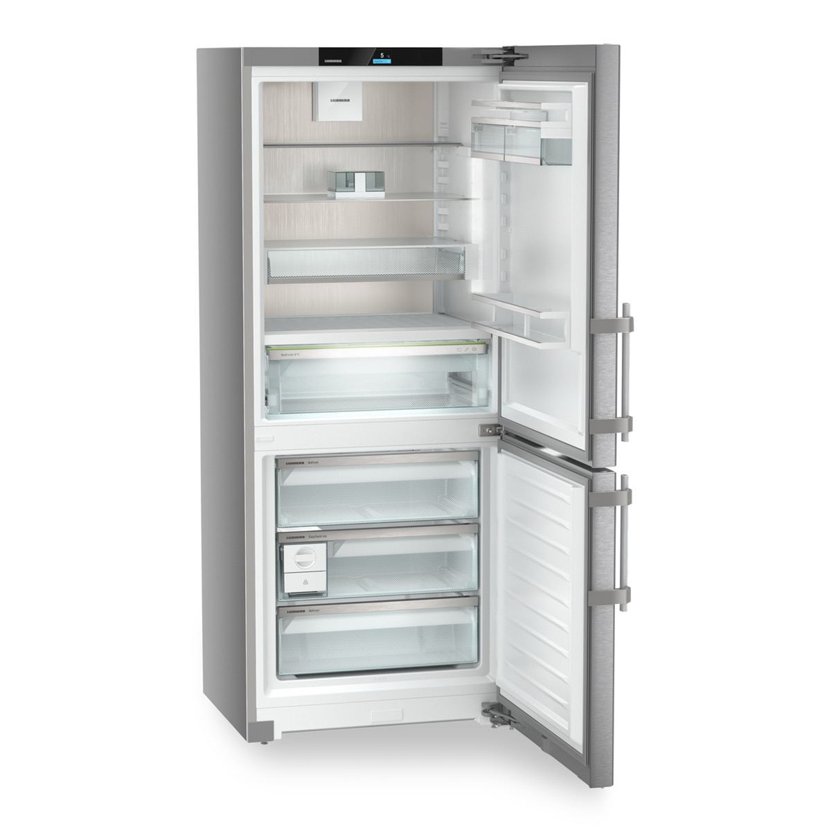 Frigorífico combi Liebherr con EasyFresh y Total NoFrost -CBNsdc765i Inox-5