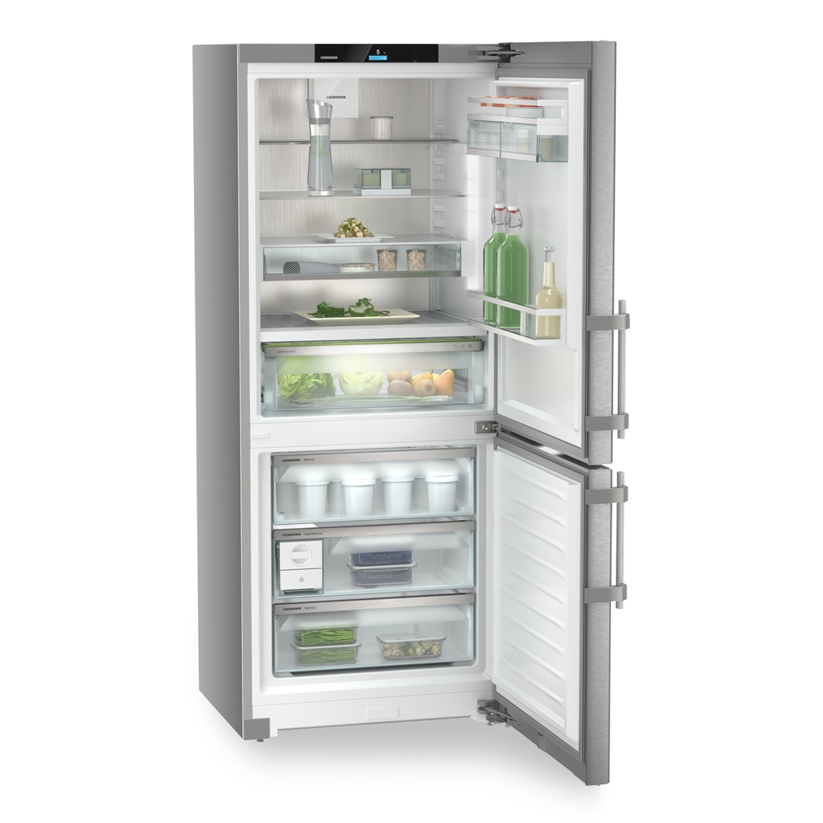 Frigorífico combi Liebherr con EasyFresh y Total NoFrost -CBNsdc765i Inox-6