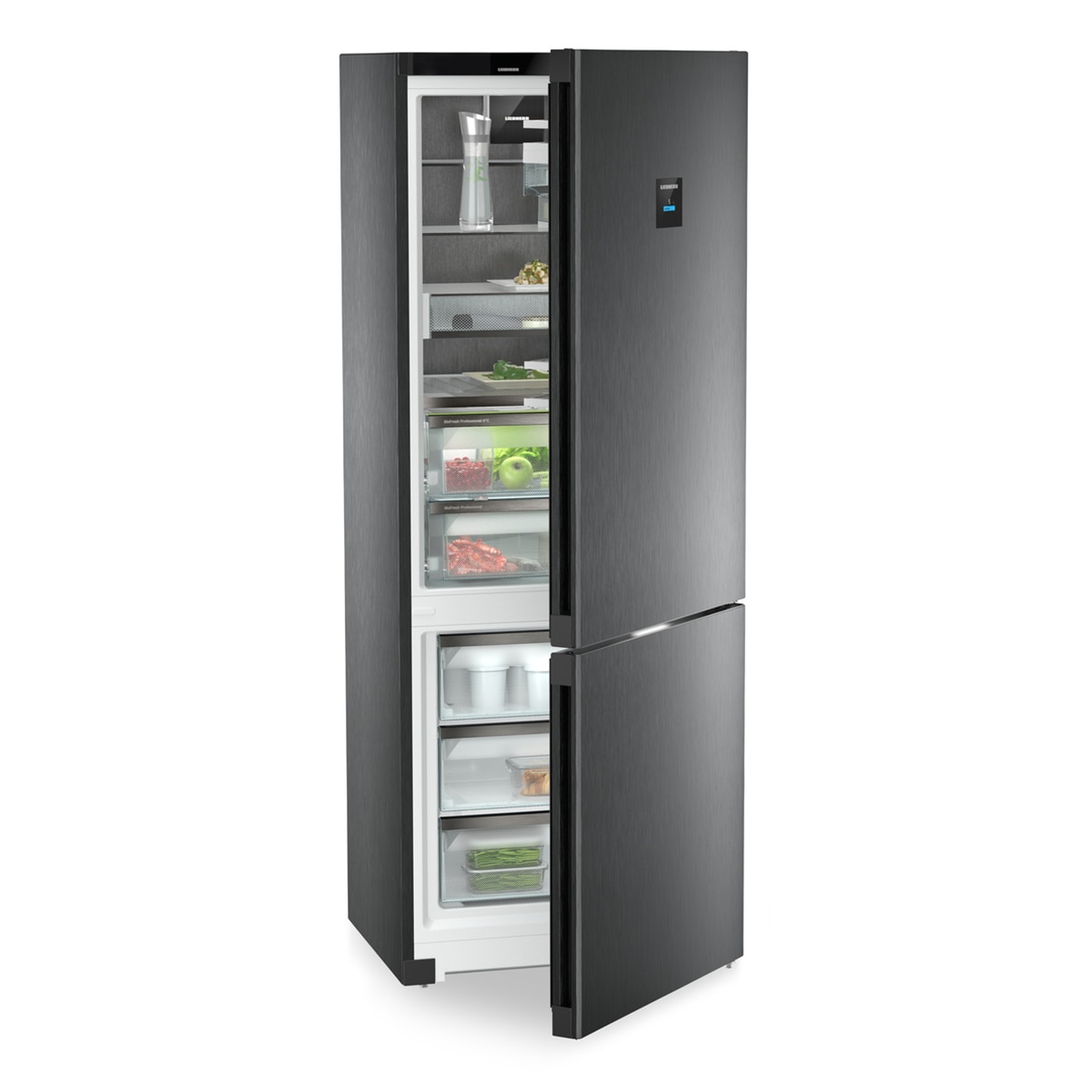 Frigorífico Combi Liebherr, No Frost, Dual Cooling, VarioTemp BlackSteel - CBNbsc 778i BlackSteel-4