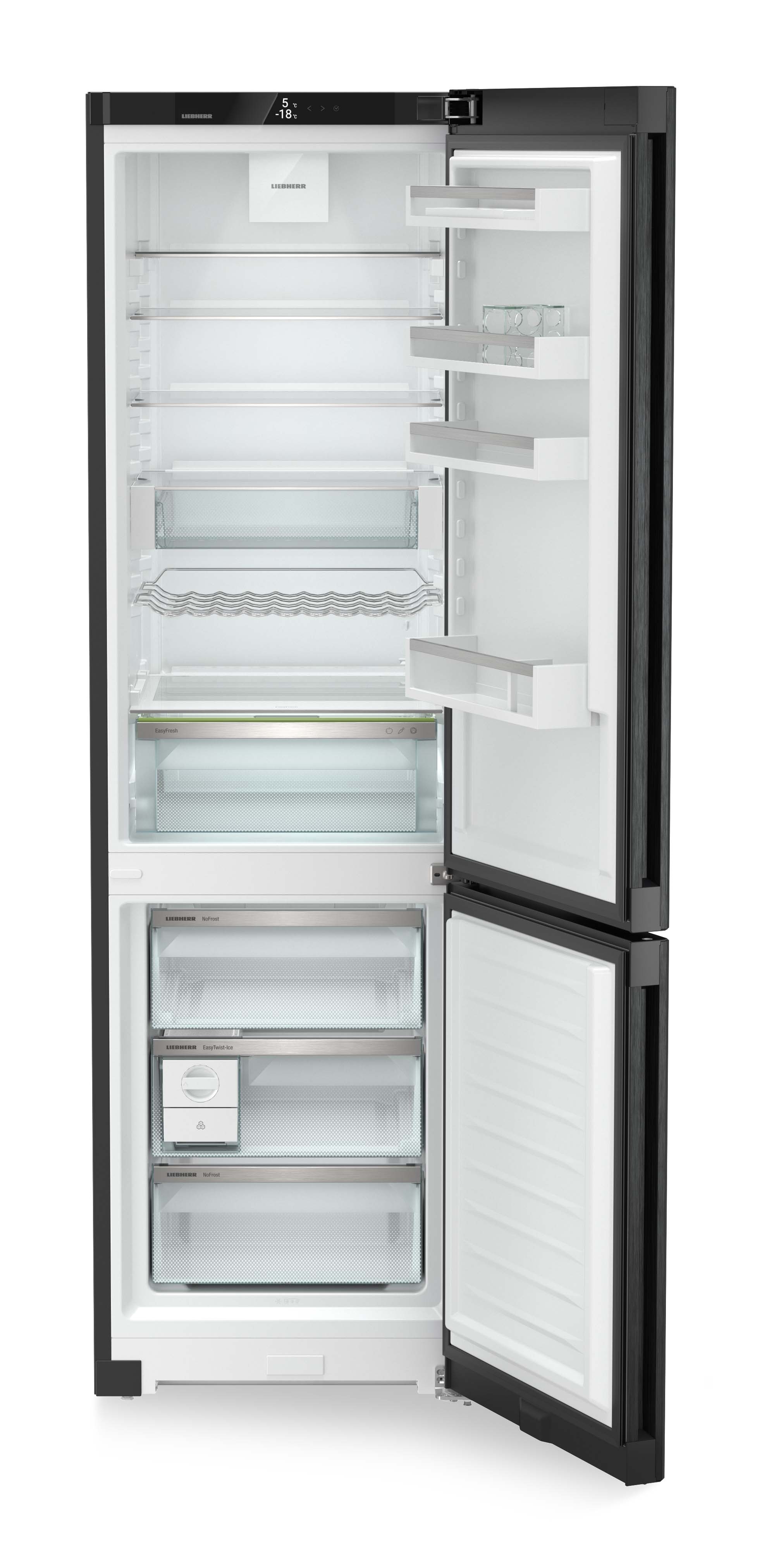 Frigorífico combi Liebherr con EasyFresh y NoFrost - CNbda 5723 Acero negro-4