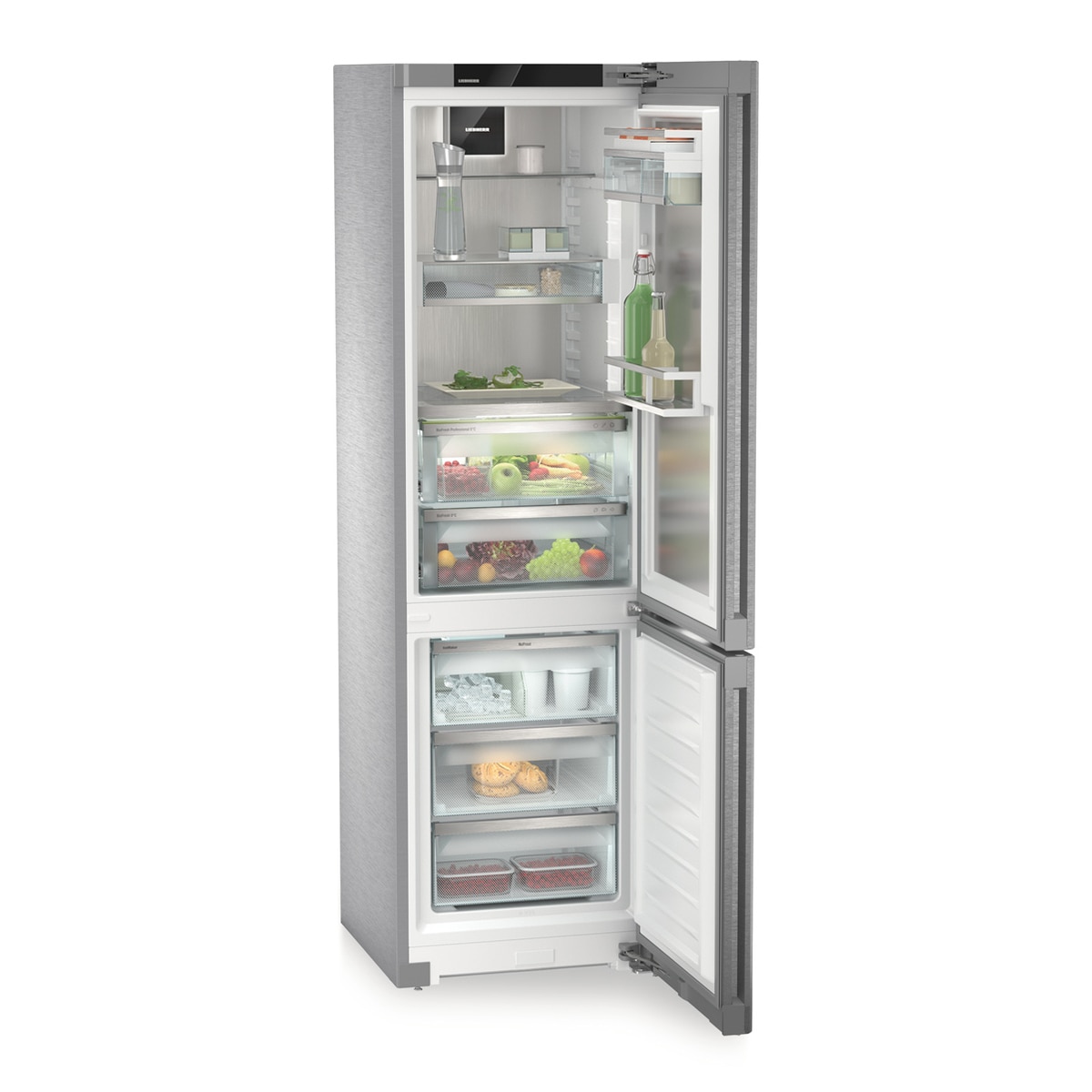 Frigorífico Combi Liebherr, No Frost, con dispensador de agua y hielo Acero Inox - CBNstb 579i Acero Inox-4