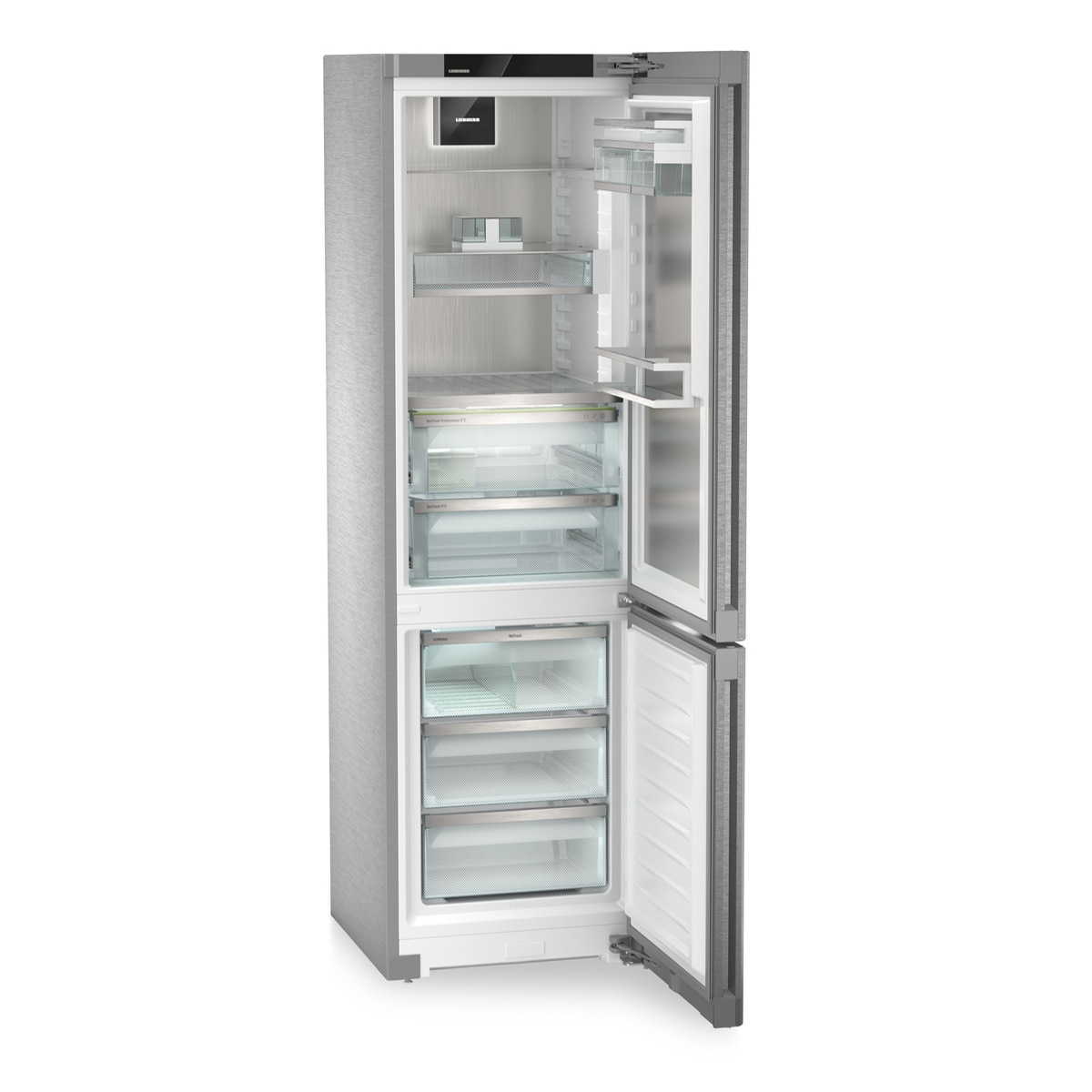 Frigorífico Combi Liebherr, No Frost, con dispensador de agua y hielo Acero Inox - CBNstb 579i Acero Inox-6