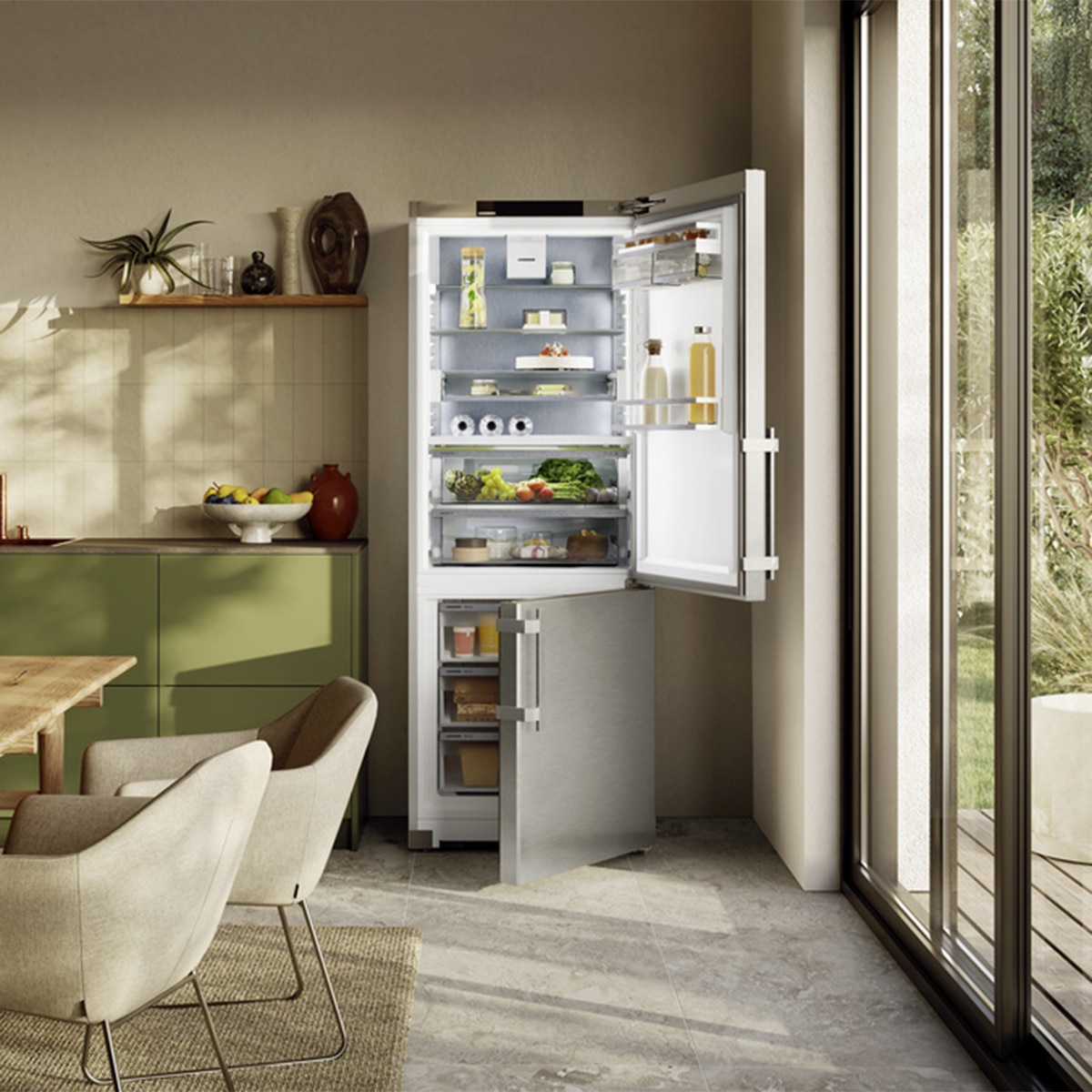 Frigorífico Combi Liebherr, No Frost, BioFresh, VarioTemp Acero Inox - CBNsda 775i Acero Inox-7