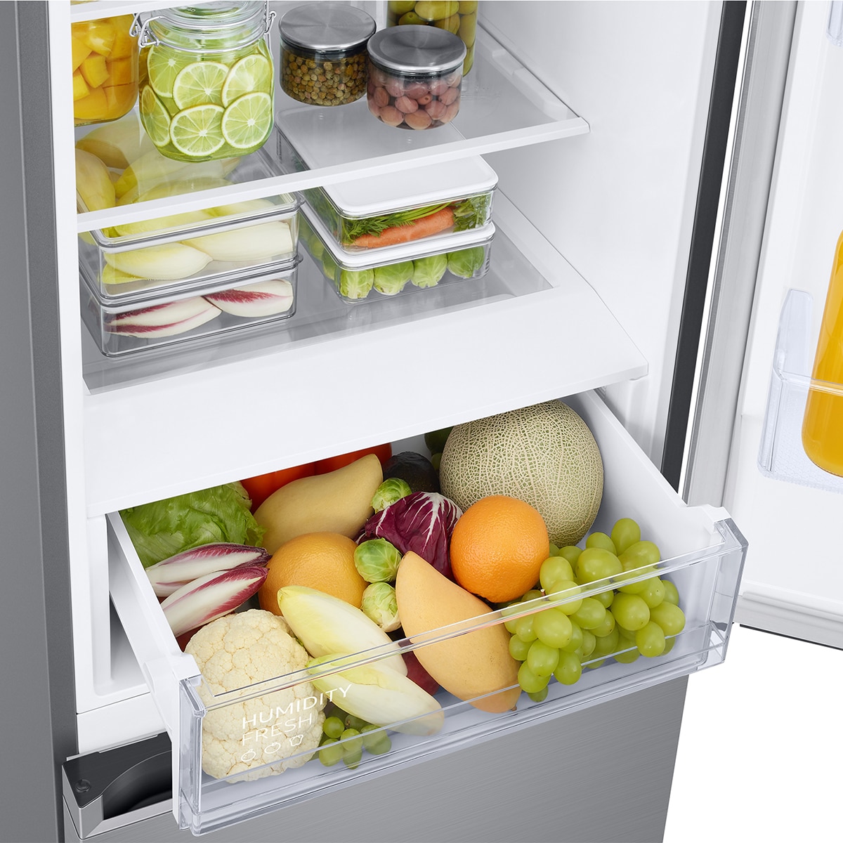 Frigorífico Combi Samsung con IA 203cm Balda Botellero 390L Clase C Inox RB38C600CS9/EF Inox-7