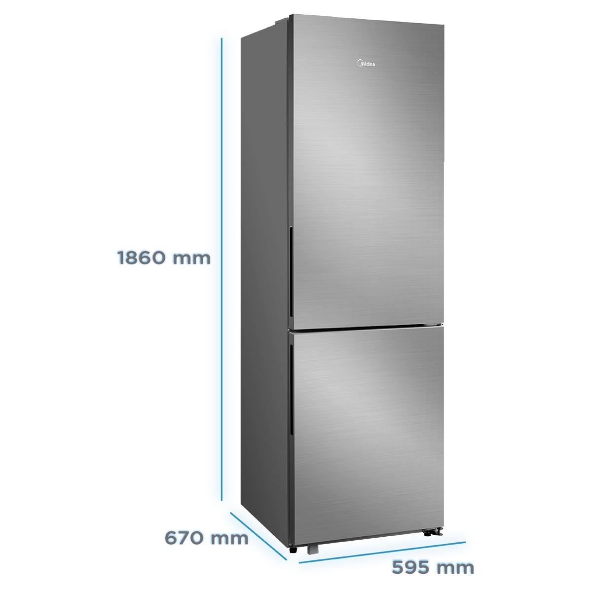Frigorífico Combi Midea Space Master 401L No frost - MDRB548MME46 Inox-2