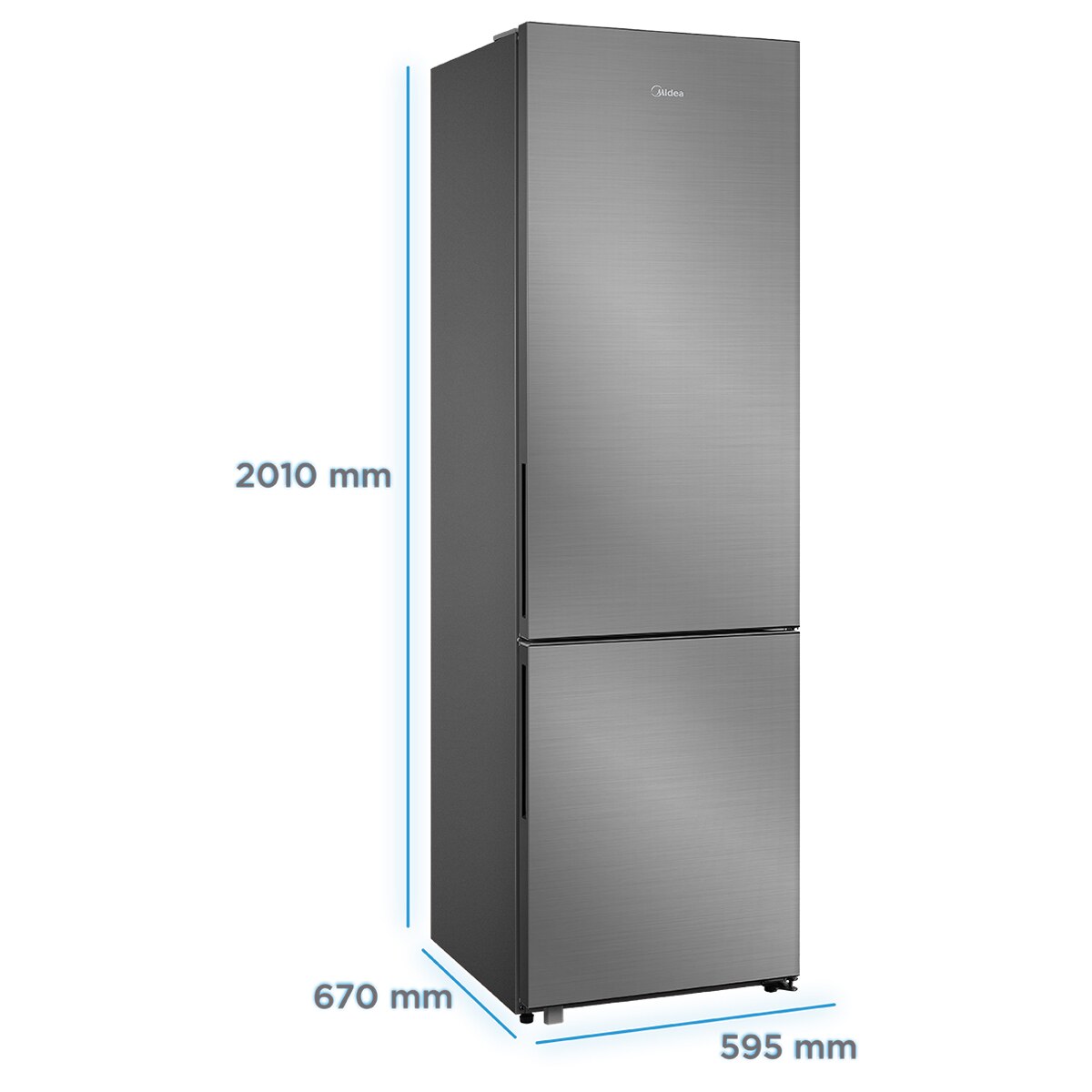 Frigorífico Combi Midea Space Master 443L No frost - MDRB600MME46 Inox-3