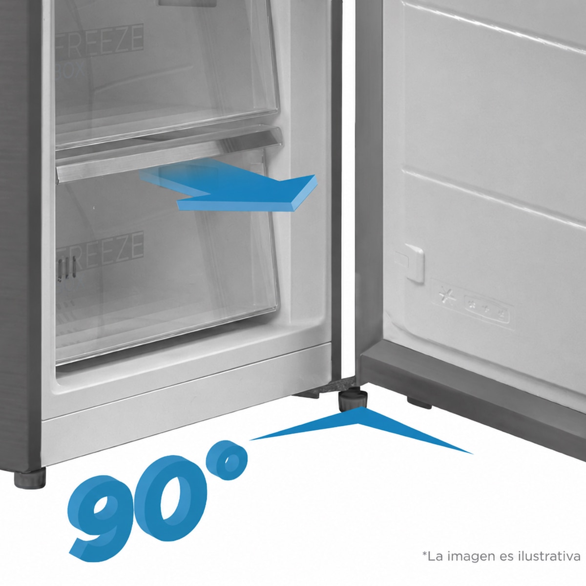 Frigorífico Combinado Midea MDRB600MME46 No Frost, Space Master, e de 201 cm - Inox Inox-9