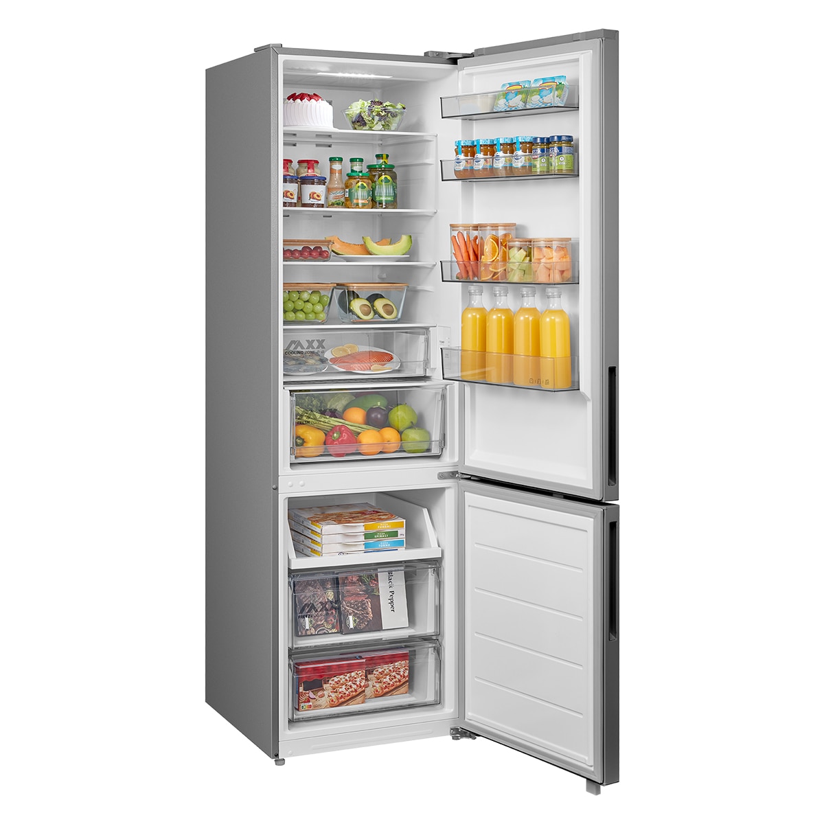 Frigorífico Combinado Midea MDRB600MME46 No Frost, Space Master, e de 201 cm - Inox Inox-16