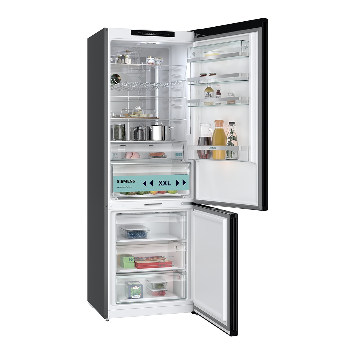 Frigorífico Combi Siemens, 203 x 70 cm - KG49N4XAF Acero negro-3