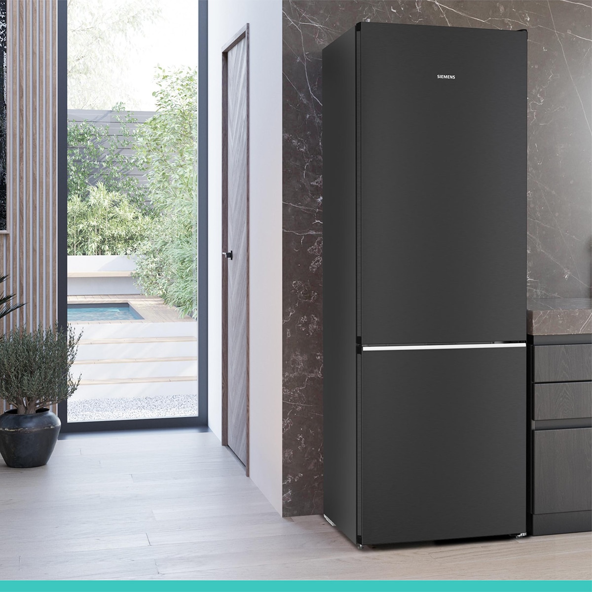 Frigorífico Combi Siemens, 203 x 70 cm - KG49N4XAF Acero negro-4