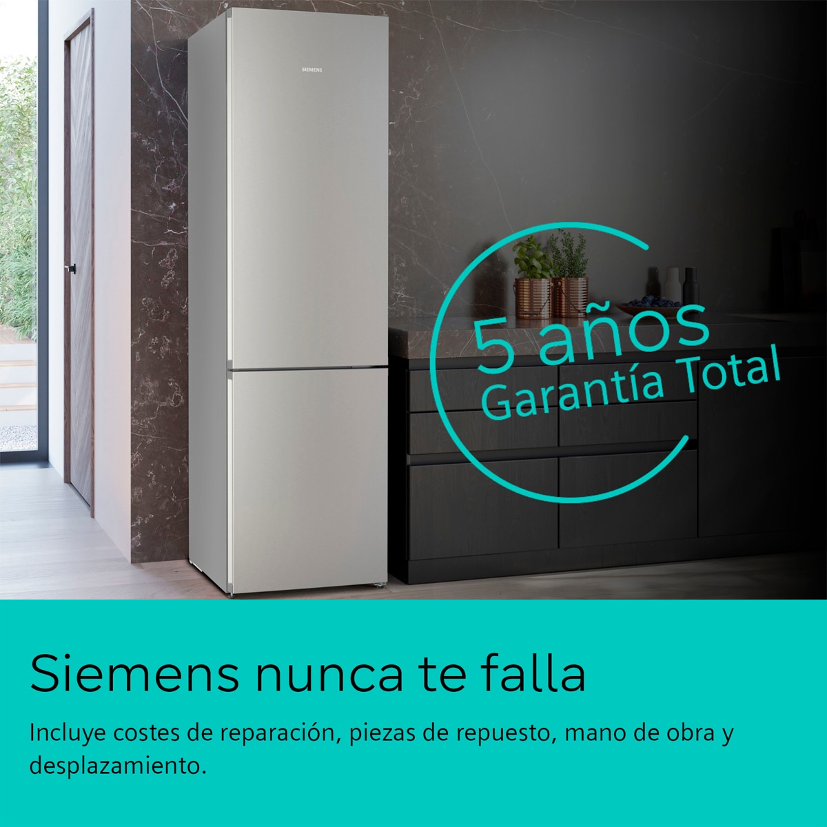 Frigorífico Combi Siemens, 203 x 60 cm - KG39N2IAG Acero antihuellas-4