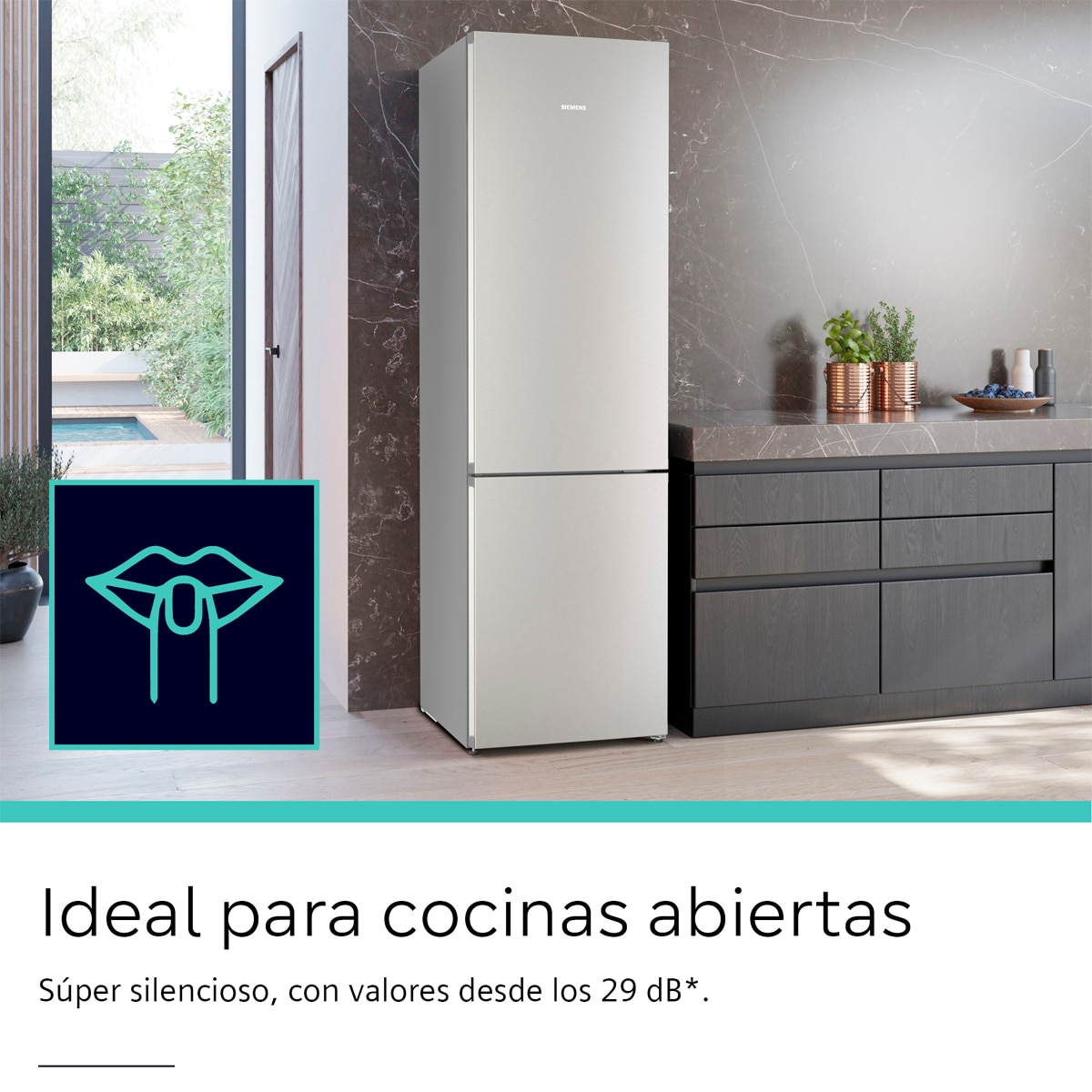 Frigorífico Combi Siemens, 203 x 60 cm - KG39N2IAG Acero antihuellas-7