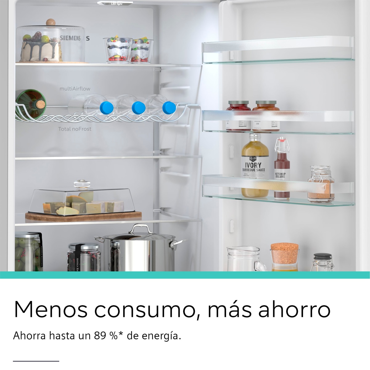 Frigorífico Combi Siemens, 203 x 60 cm - KG39N2IAG Acero antihuellas-8
