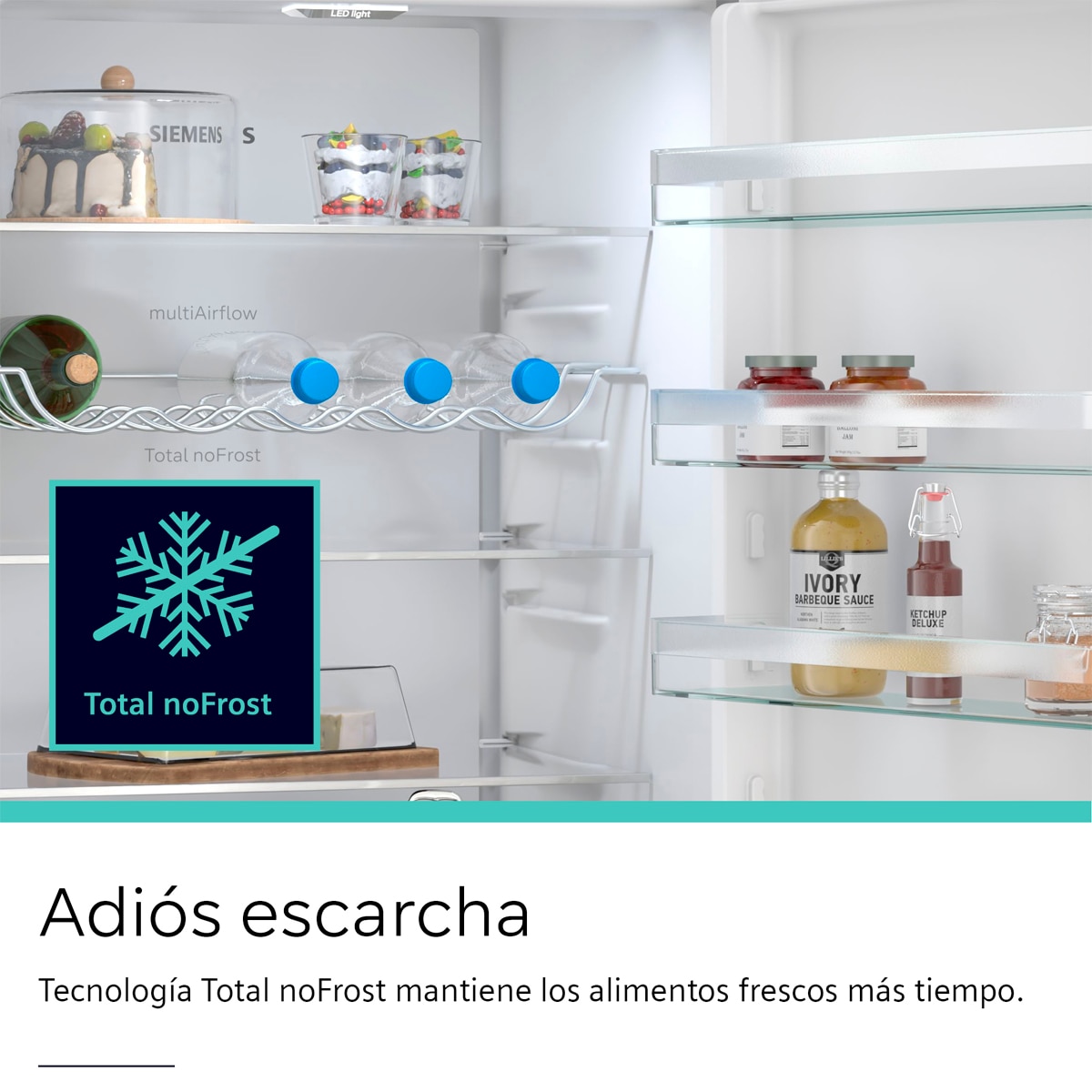 Frigorífico Combi Siemens, 203 x 60 cm - KG39N2IAG Acero antihuellas-10