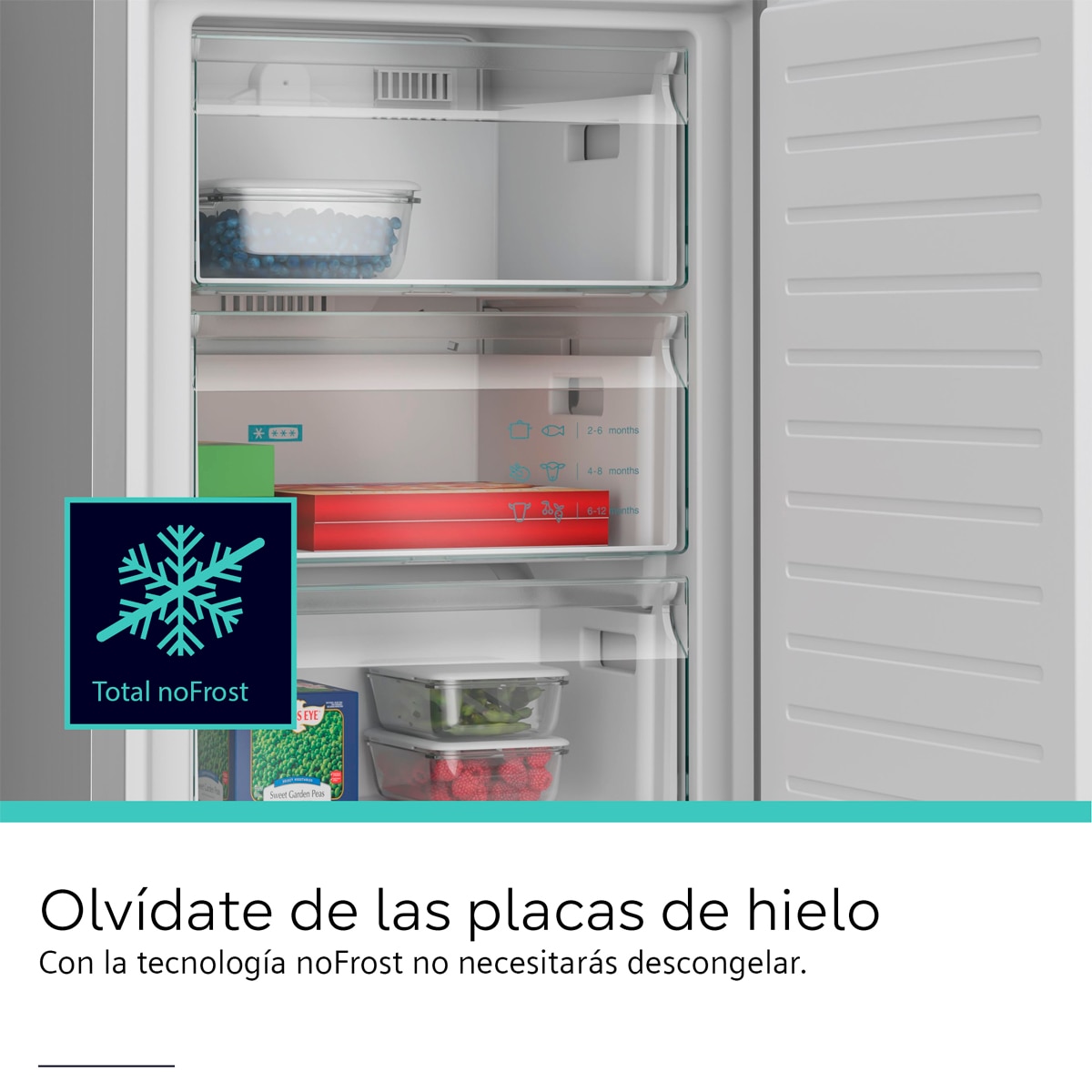 Frigorífico Combi Siemens, 203 x 60 cm - KG39N2IAG Acero antihuellas-13