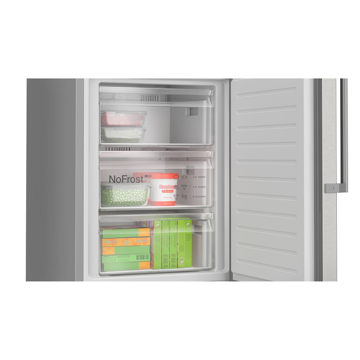 Frigorífico Combi Bosch, Total No Frost, 203 x 60cm - KGN39AIAU Acero antihuellas-9