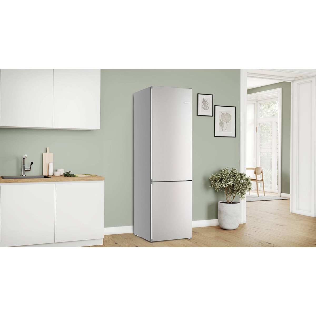 Frigorífico Combi Bosch, Total No Frost, 203 x 60cm - KGN392I1F Acero antihuellas-4