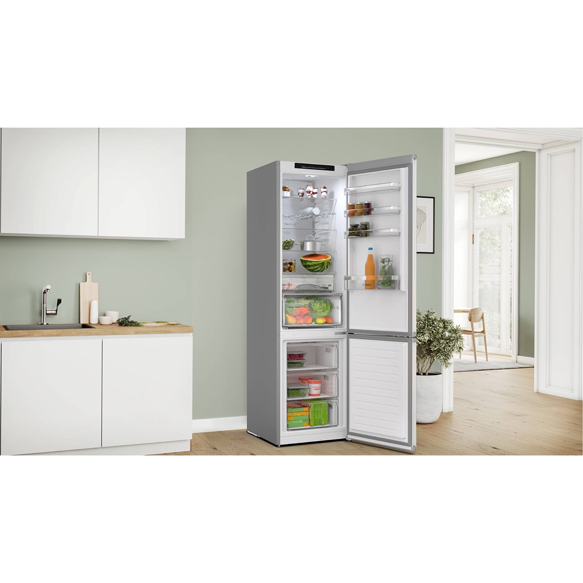 Frigorífico Combi Bosch, Total No Frost, 203 x 60cm - KGN392I1F Acero antihuellas-5