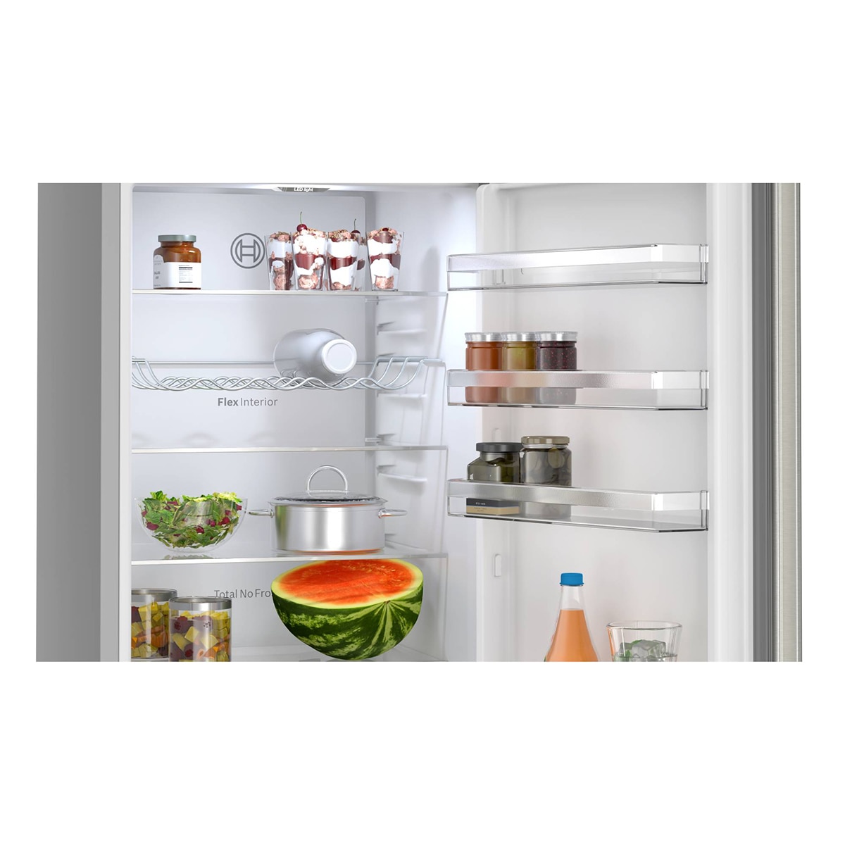 Frigorífico Combi Bosch, Total No Frost, 203 x 60cm - KGN392I1F Acero antihuellas-6