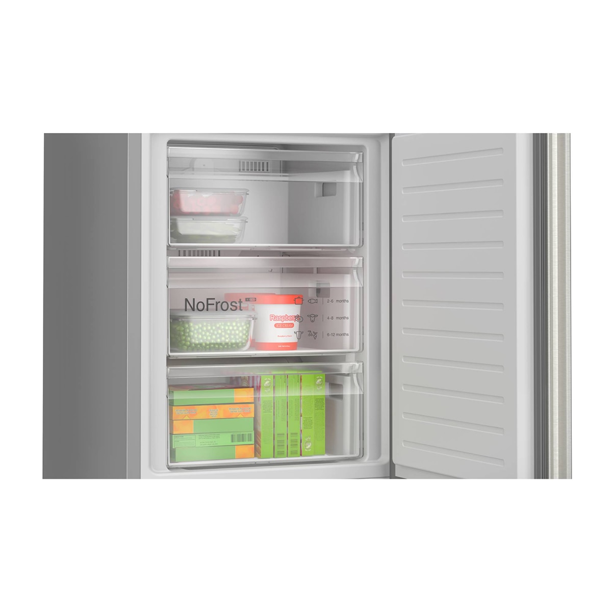 Frigorífico Combi Bosch, Total No Frost, 203 x 60cm - KGN392I1F Acero antihuellas-8
