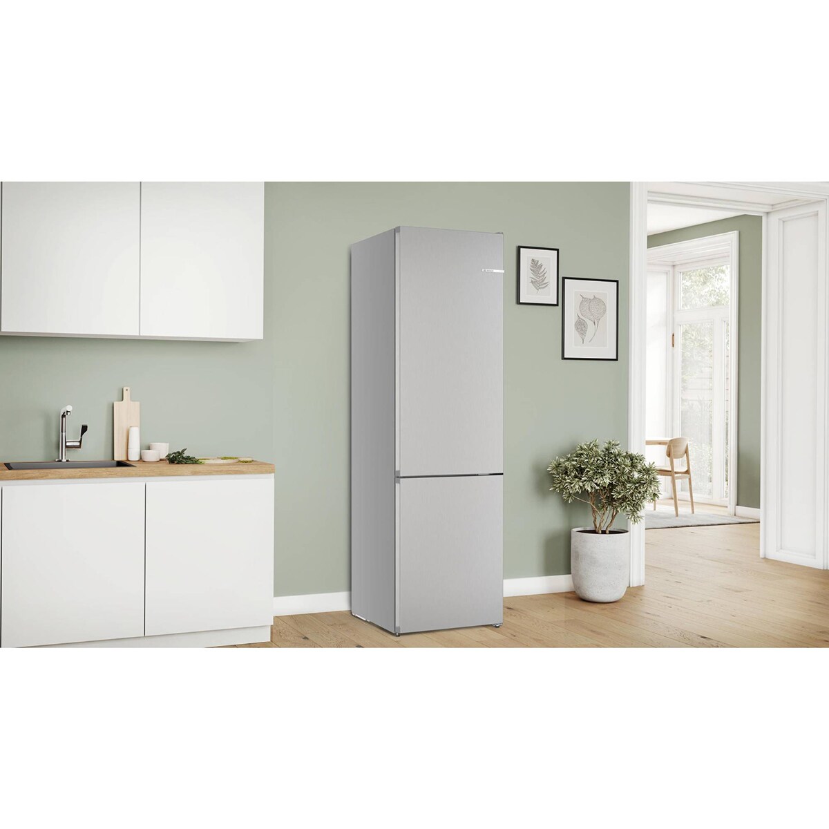 Frigorífico Combinado Bosch Serie 4 KGN392LAG Total No Frost, de 203 cm - Look Inox Aço Antimarcas-3