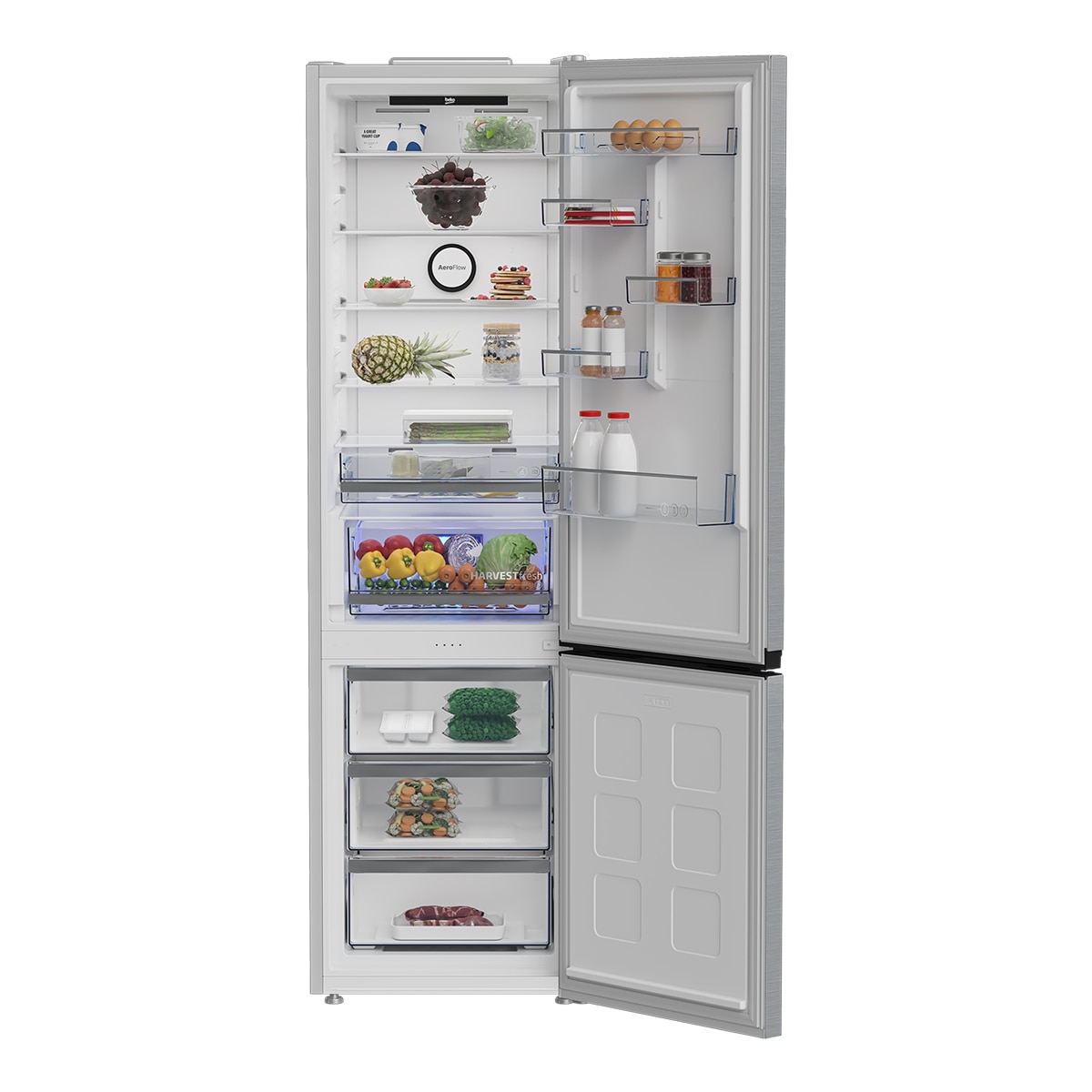 Frigorífico Combi Beko Neo Frost, Compresor ProSmart Inverter - B3RCNE415HXB1 Inox-5