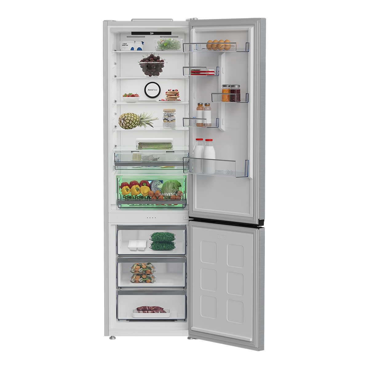 Frigorífico Combi Beko Neo Frost, Compresor ProSmart Inverter - B3RCNE415HXB1 Inox-6