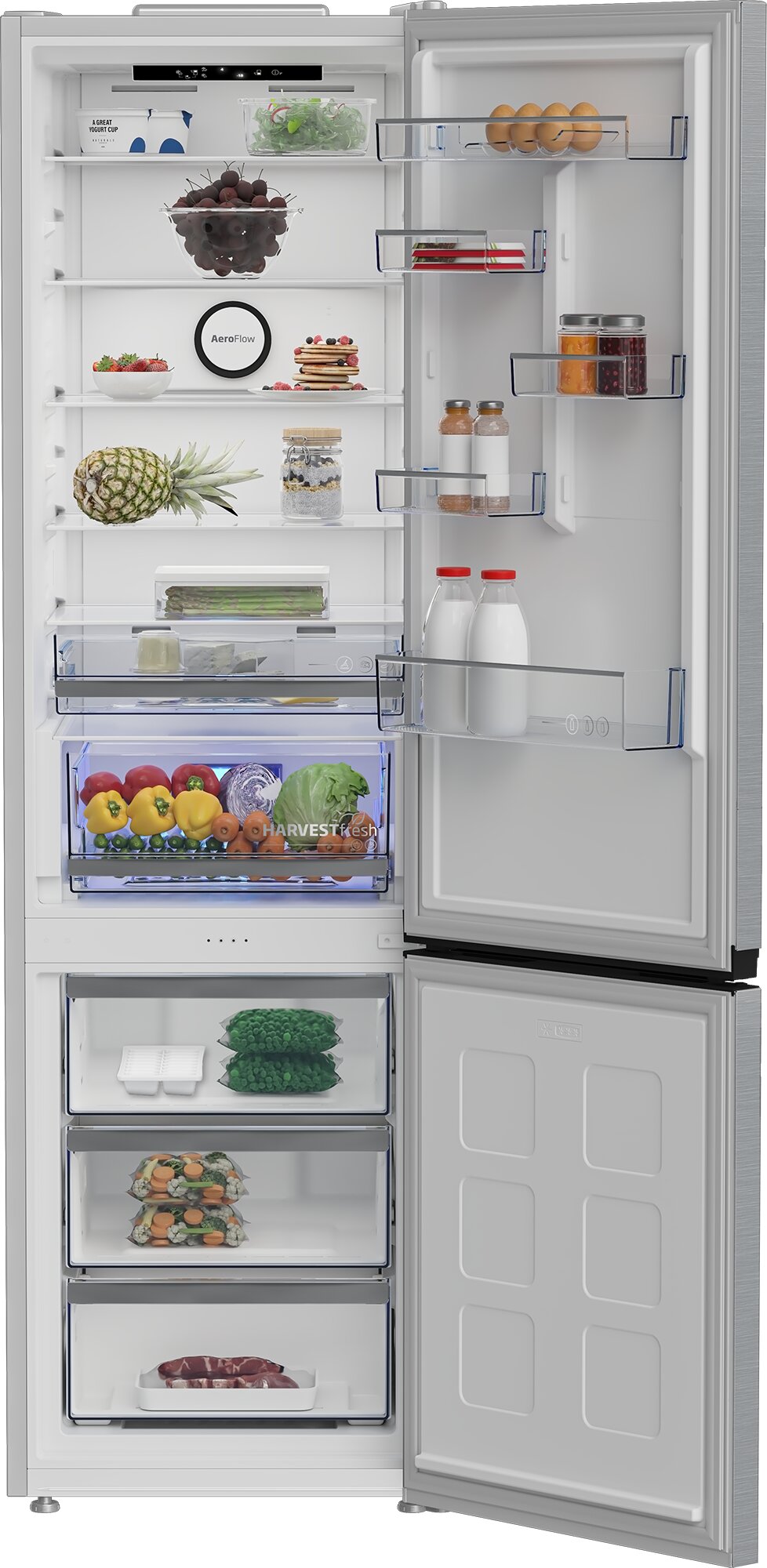 Frigorífico Combi Beko Neo Frost, Compresor ProSmart Inverter - B5RCNE416HXB Inox-4