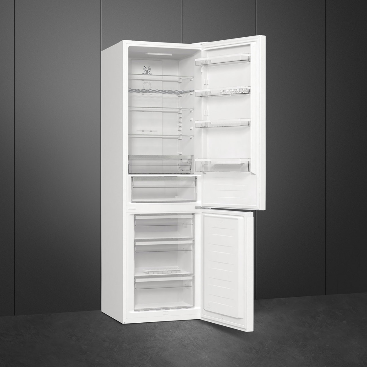 Frigorífico Combi Smeg Total No Frost, 331 litros, Blanco, apertura a la derecha - RC20WDNE Blanco-4