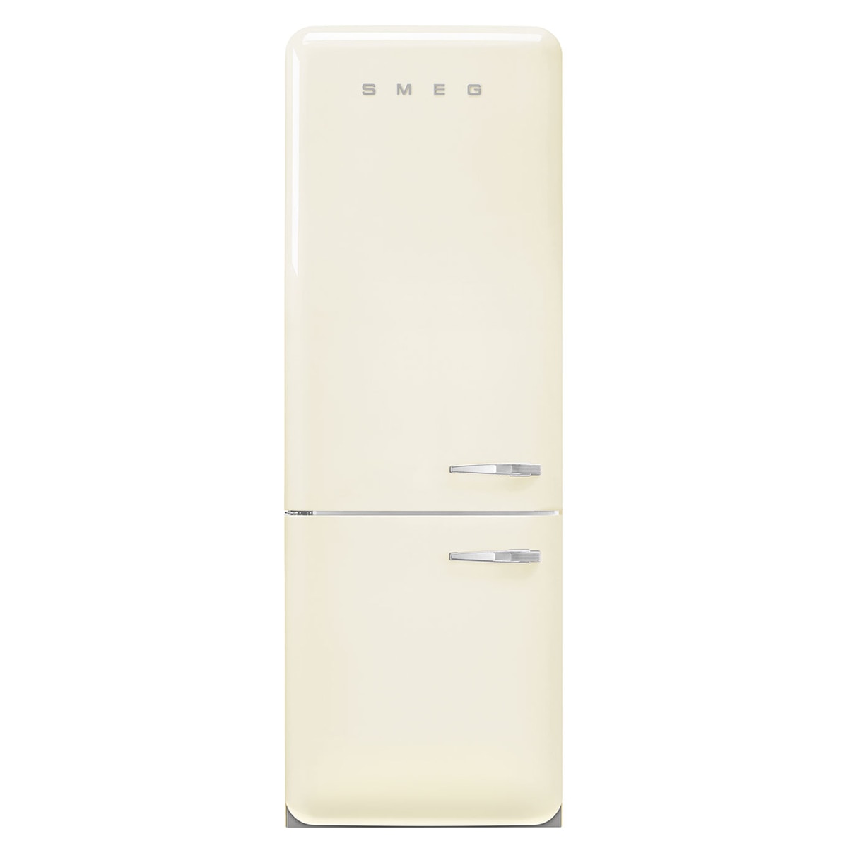Smeg – Frigorífico Combi Smeg Total No Frost, 481 litros, Crema, apertura a la izquierda – FAB38LCR6.