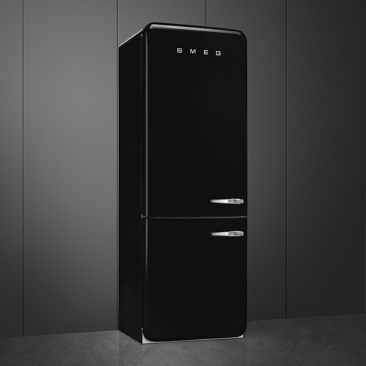 Frigorífico Combi Smeg Total No Frost, 481 litros, Negro, apertura a la izquierda - FAB38LBL6 Negro-3